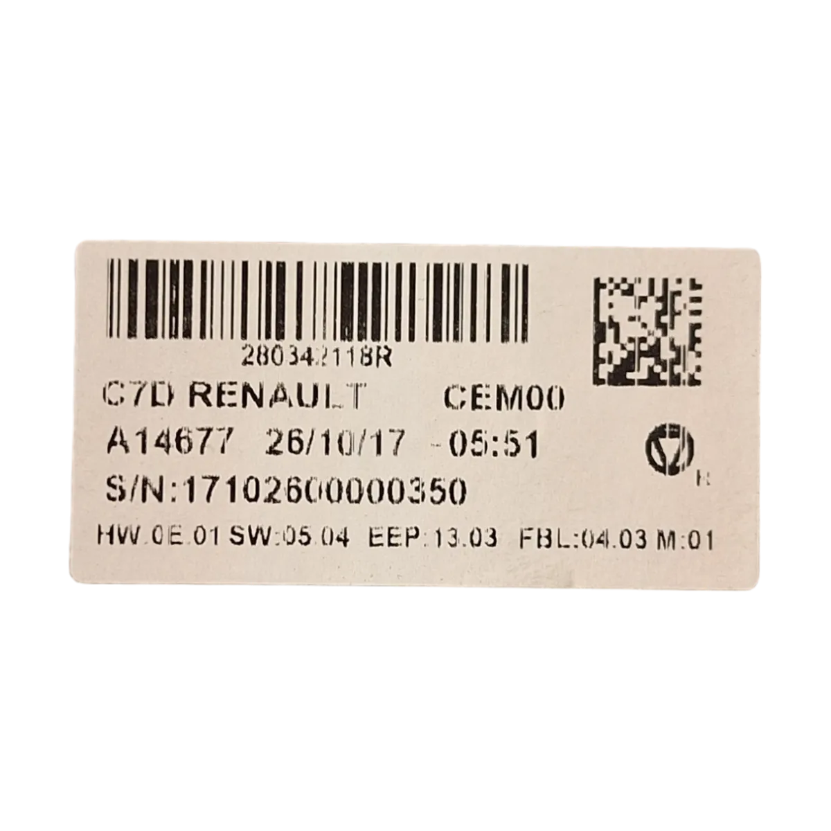 Renault Kadjar    15-22   display   280342118R