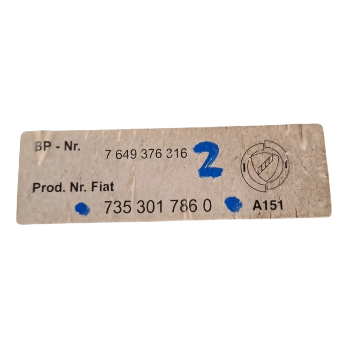 Alfa Romeo  147    01-10   kazetofon/radio    7649376316   7353017860