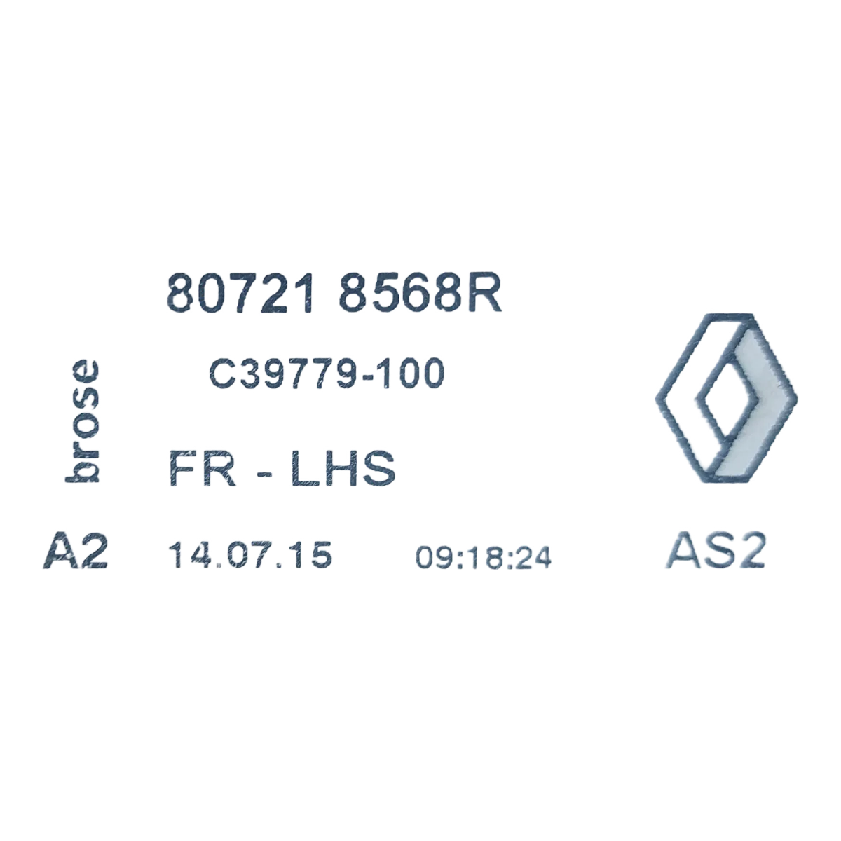 Renault Kadjar  15-18  podizač stakla prednji lijevi  807218568R    C17312102