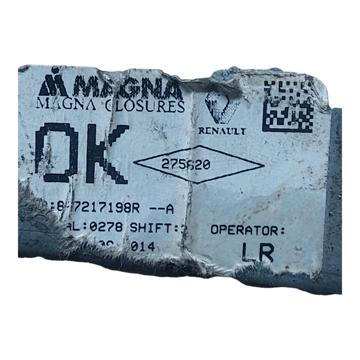 Dacia Sandero II   12-      podizač stakla zadnji lijevi   827217198R