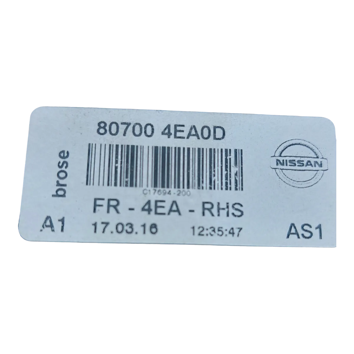 Nissan Qashqai   13-21   podizač stakla prednji desni  807004EA0D  FR4EARHS