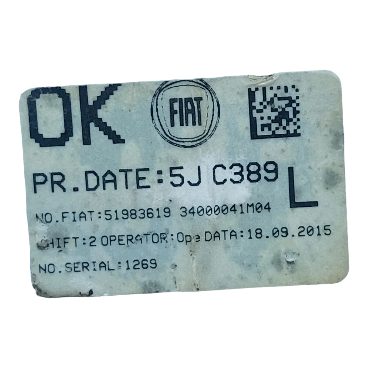 Fiat Panda III 12- podizač stakla zadnji lijevi-ručno 51983619