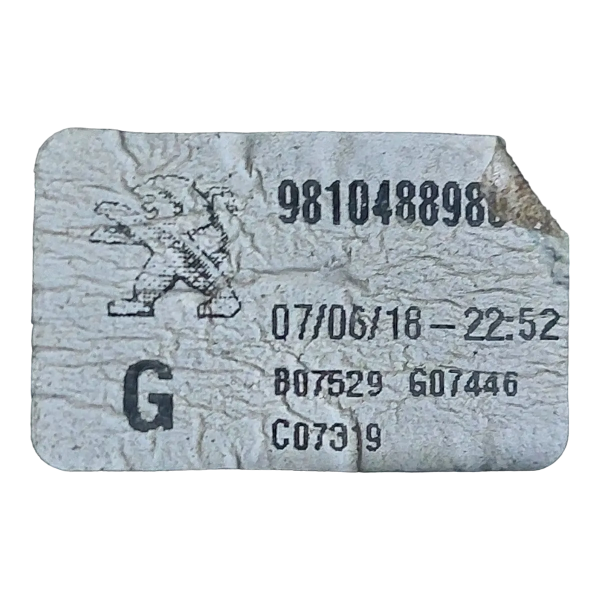 Peugeot 5008  P87    17-     podizač stakla prednji lijevi   9810488980