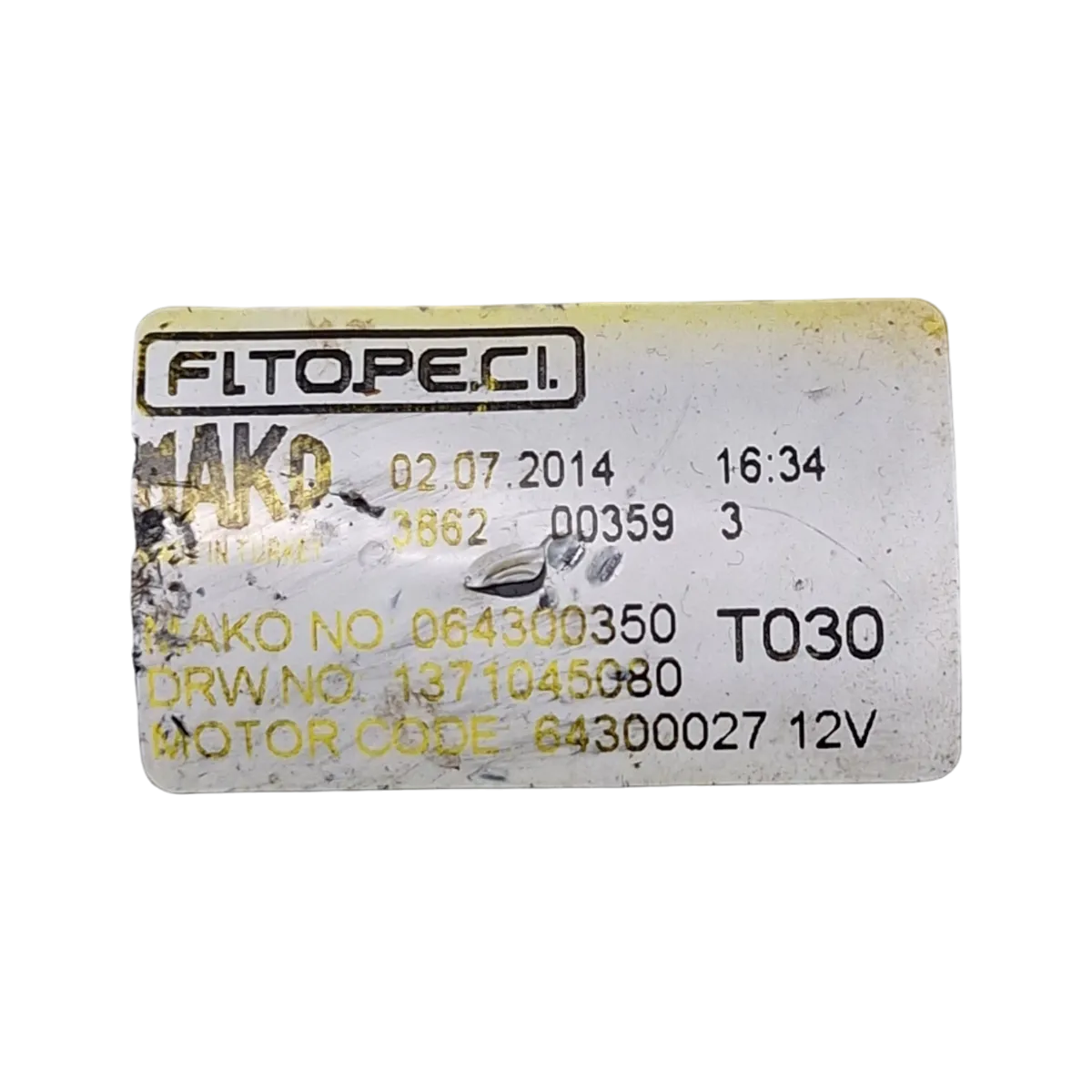 Peugeot Bipper  08-13   motorić brisača prednji    064300350   1371045080   64300027