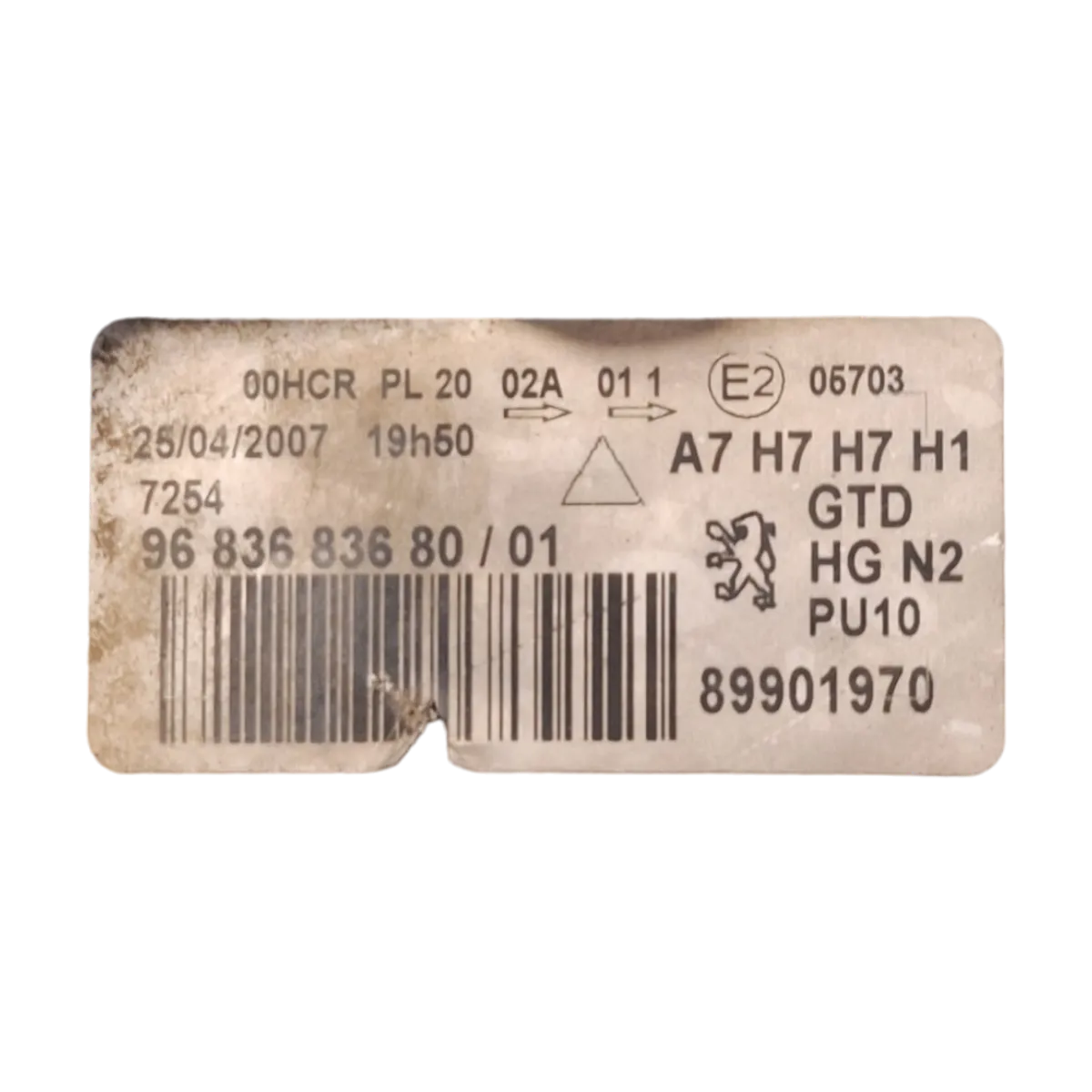 Peugeot 207 07-10   far prednji lijevi   9683683680  oštećen nosać