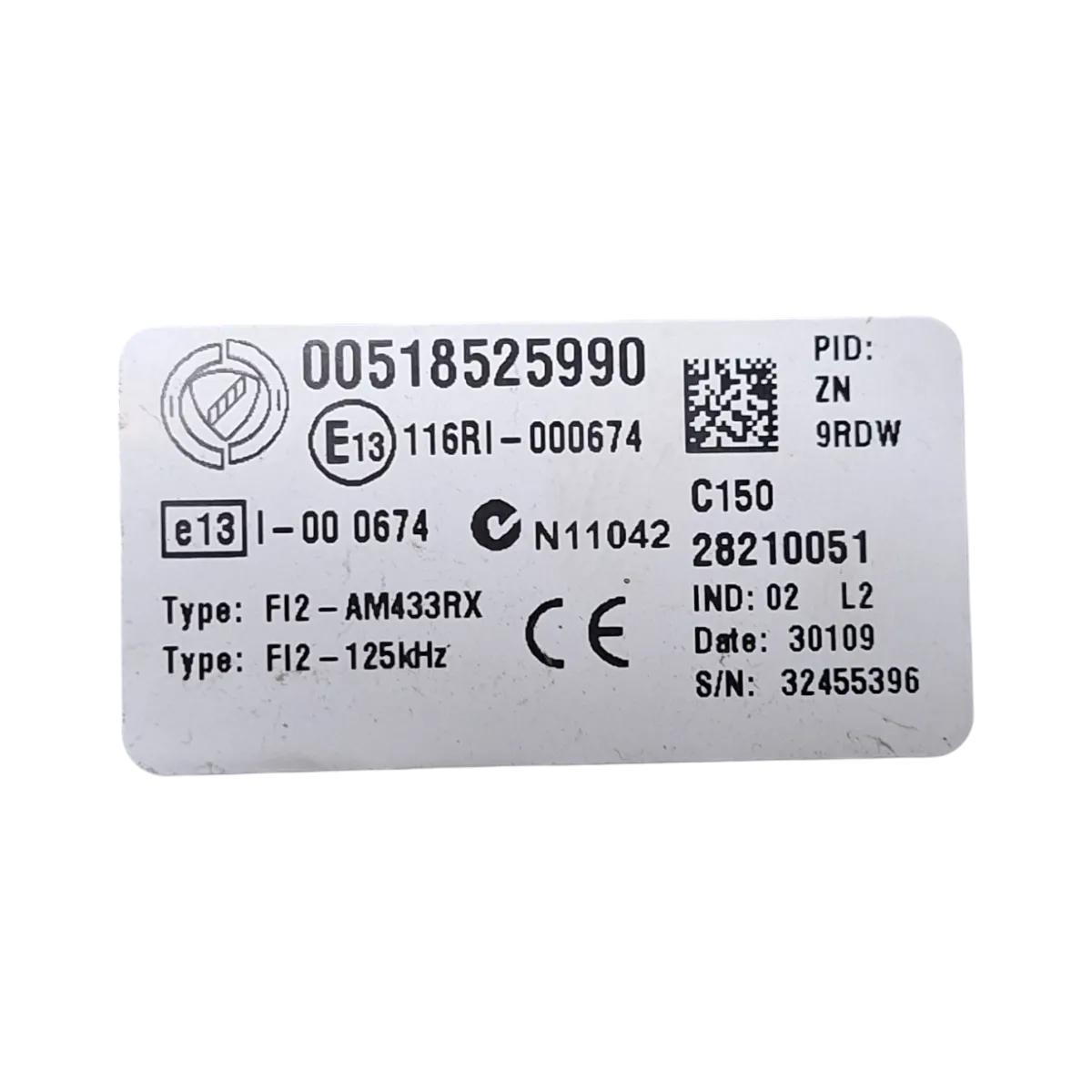 Fiat 500    07-    unutarnja kutija osigurača   00518525990   28210051