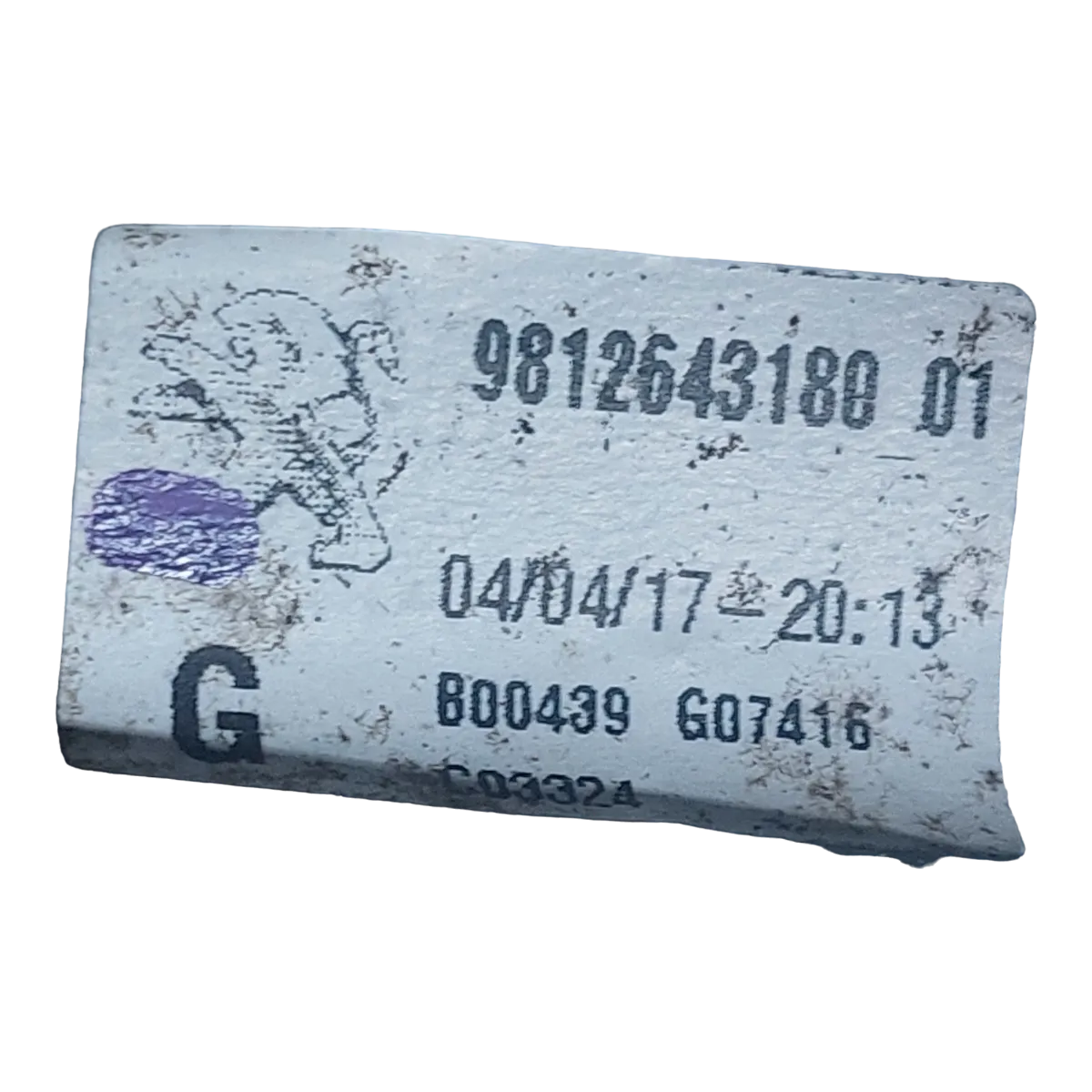 Peugeot 5008  P87    17-     podizač stakla  zadnji lijevi   9812643180