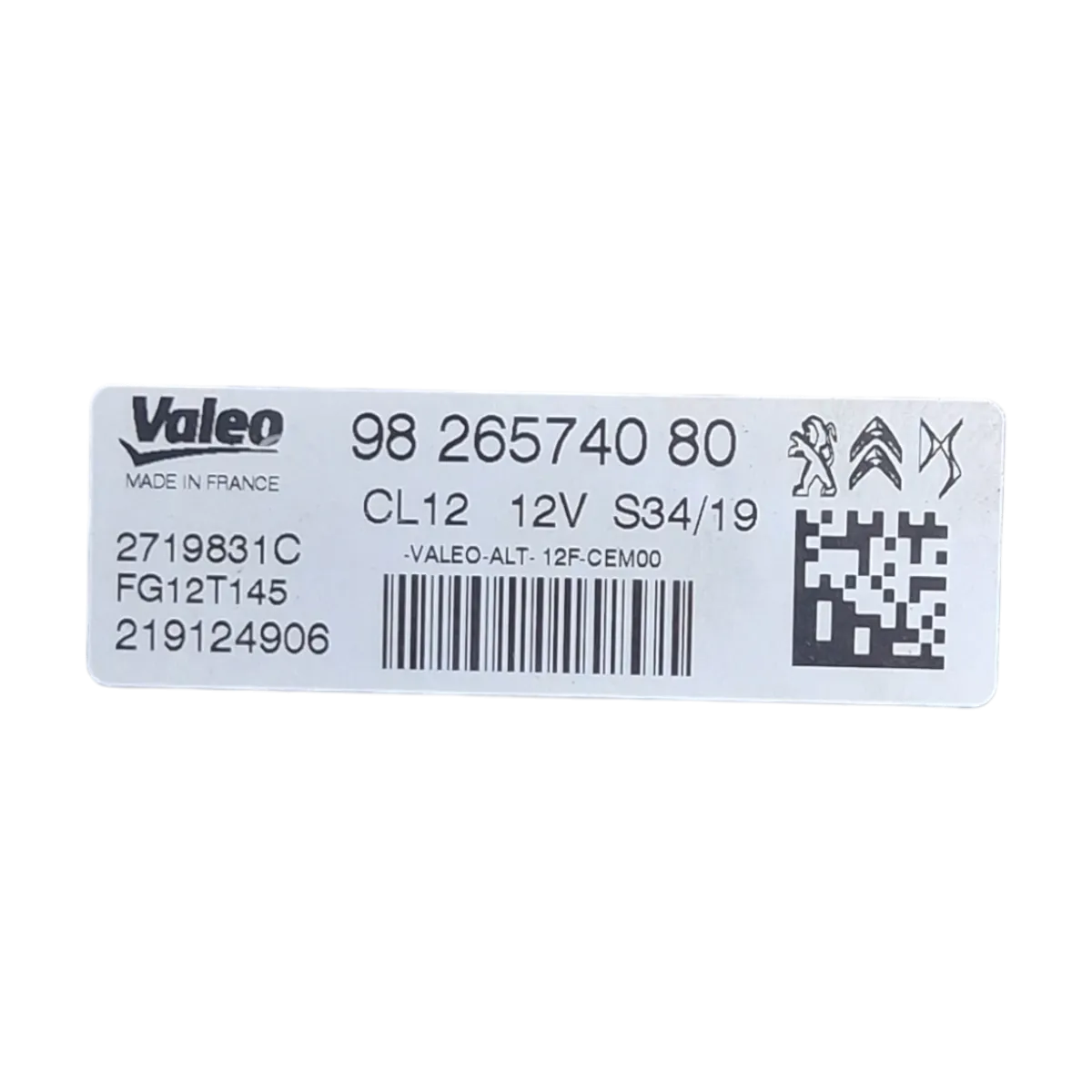 Opel Crossland  1.2 THP   17-    alternator    9826574080   TEST   5.000 KM