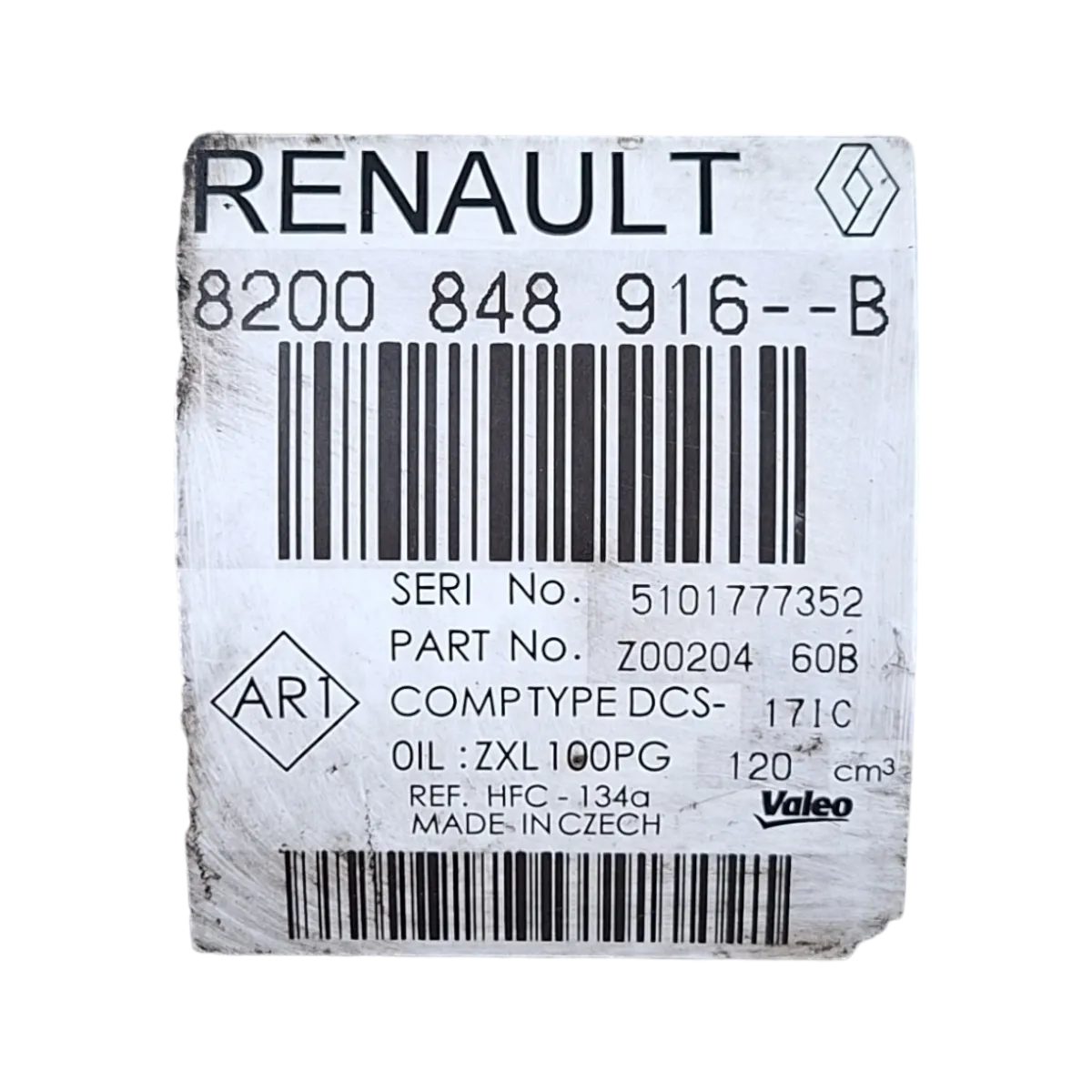 Renault  Trafic  III  1.6 DCI  BITURBO  14-     kompresor klime    8200848916