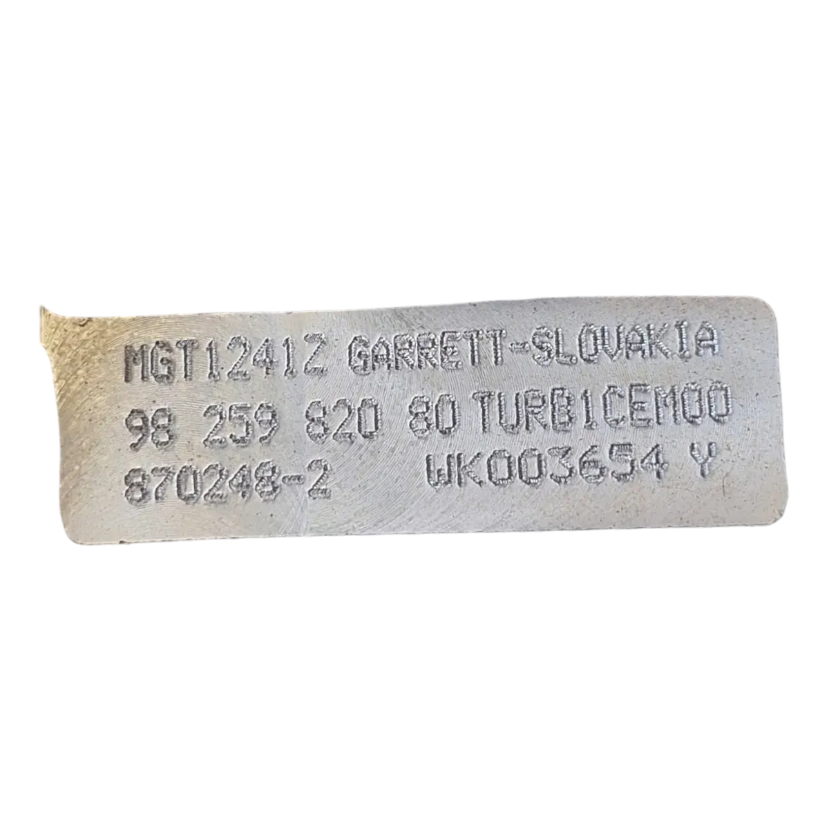 Peugeot 3008 P84 1.2 THP  16-    turbina   9825982080    TEST