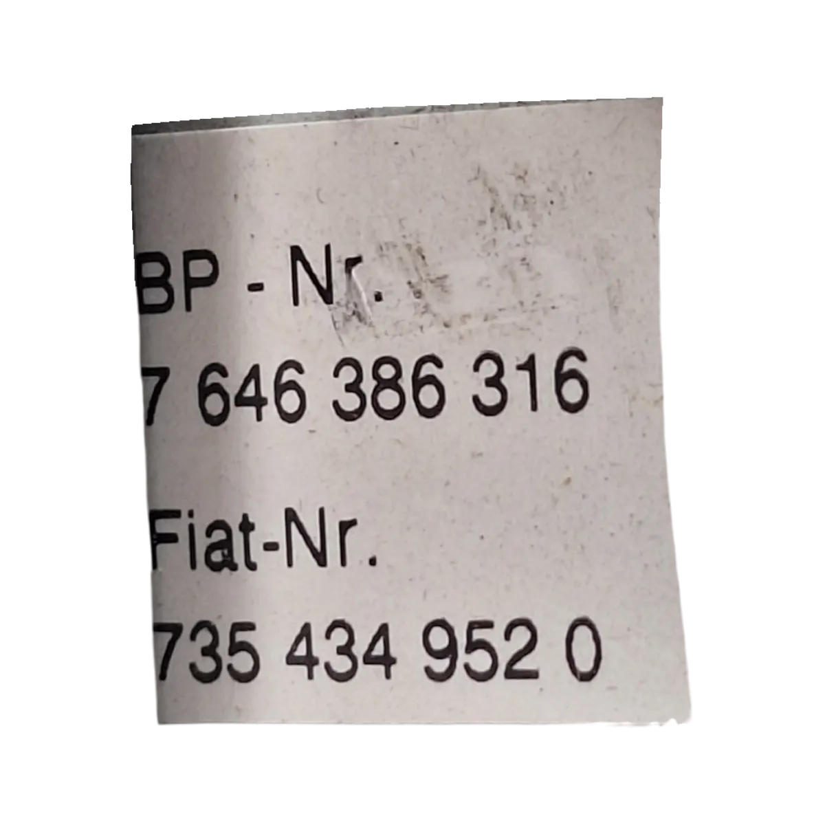 Fiat Panda II   03-12  radio/CD    7646386316   7354349520