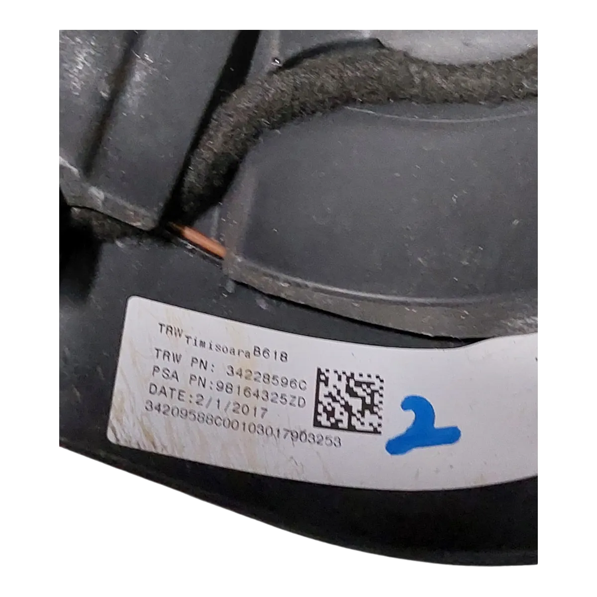 Citroen C3 B618   16-     volan /obruč volana  NOVO!  98164325ZD   34228596C