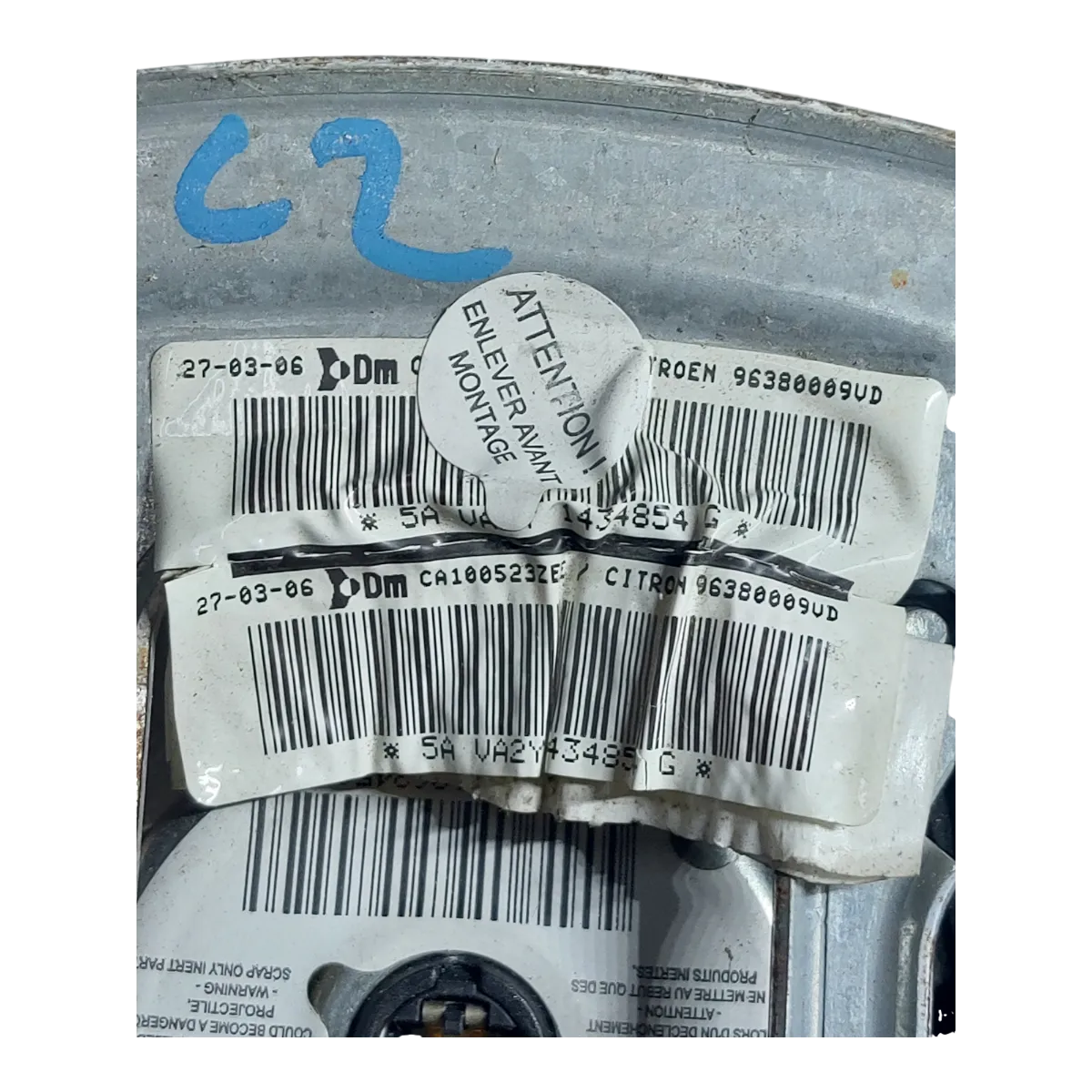 Citroen C2  03-09    airbag/zračni jastuk volana    96380009UD