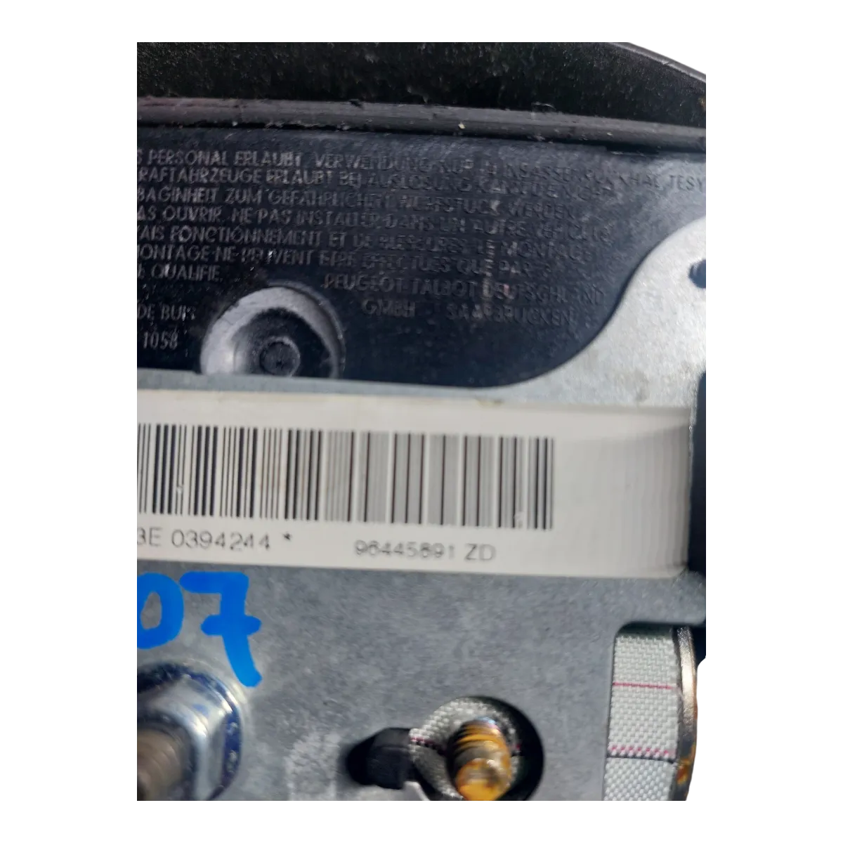 Peugeot 407  04-10  airbag/zračni jastuk volana    96445891ZD