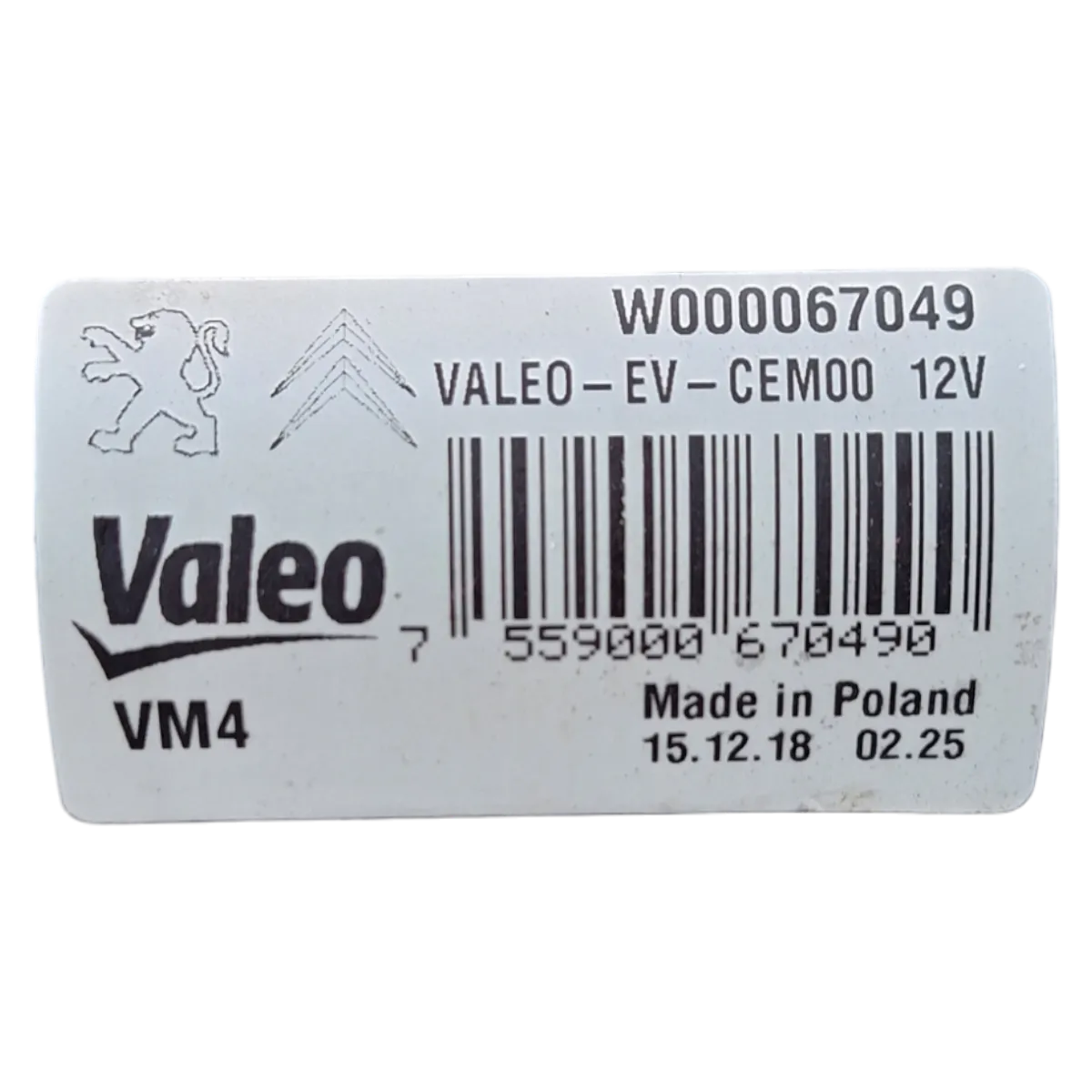 Peugeot Expert   IV  16-    škare brisača    W000067049   W000069722   9808465280