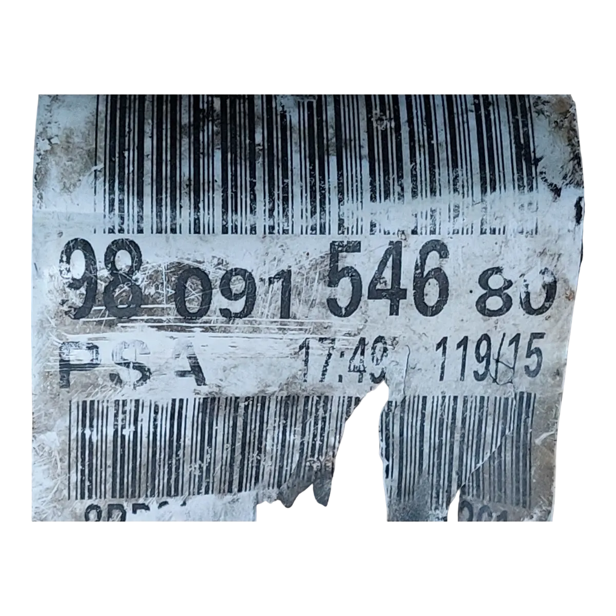 Peugeot 508   2.0 HDI  10-18  poluosovina prednja desna  9809154680