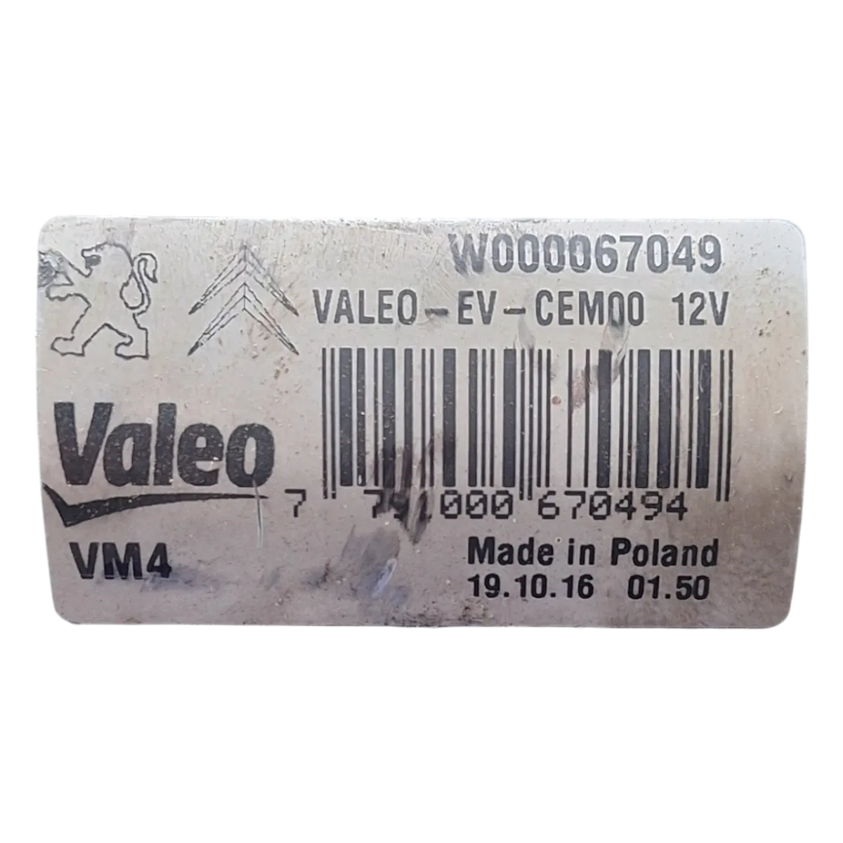 Peugeot Expert   IV  16-    škare brisača    W000067049   W000069722   9808465280