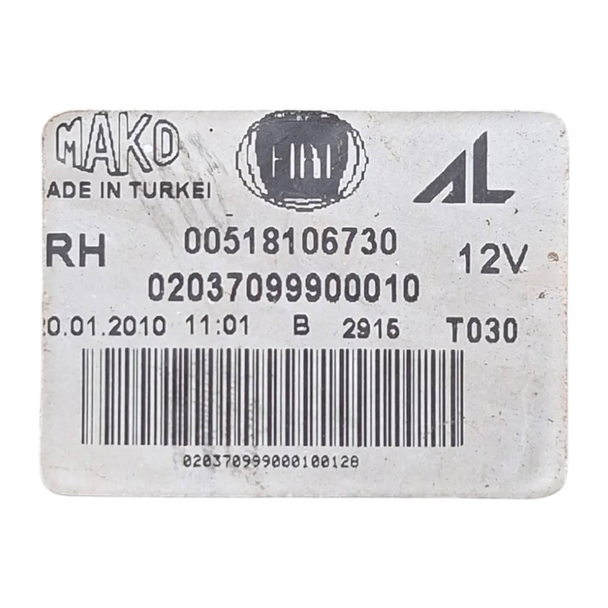 Fiat Doblo III  10- 15     lampa zadnja desna    00518106730   02037099900010