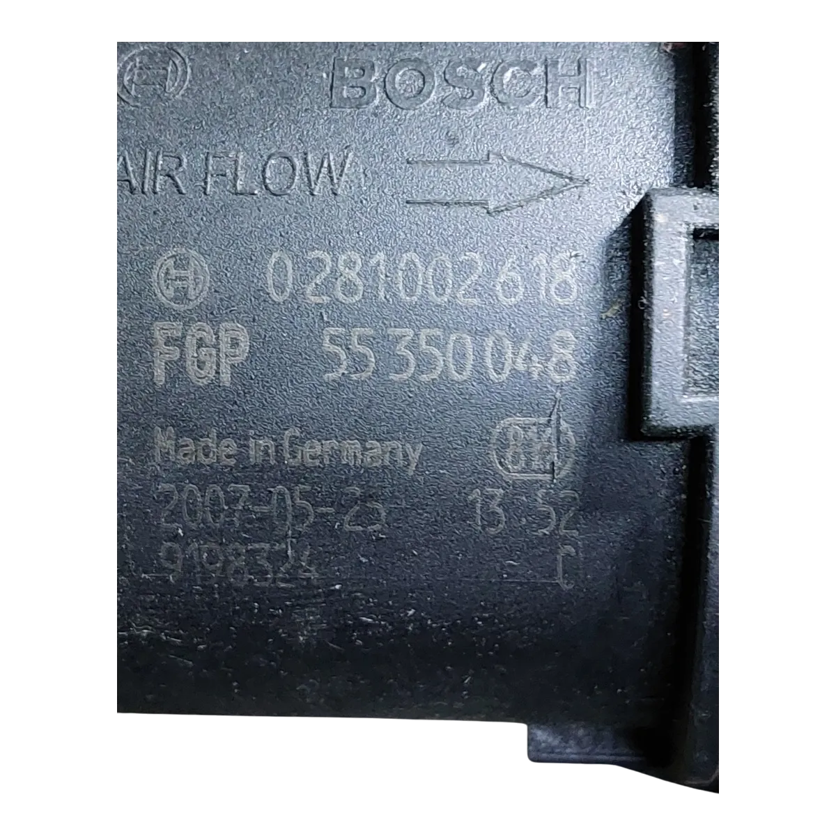 Fiat Doblo   00-10   1.9  JTD  mjerač protoka zraka   0281002618  55350048