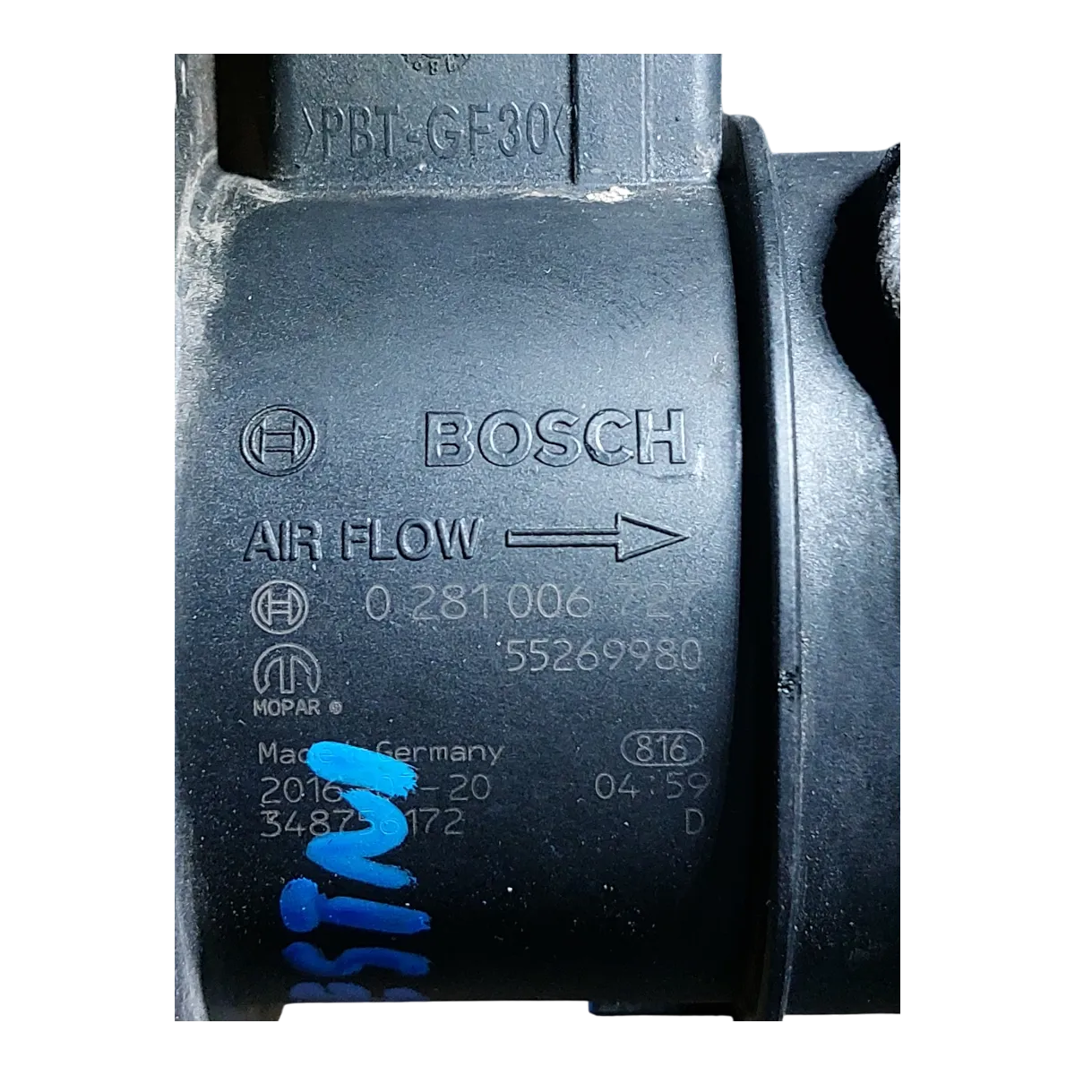 Fiat Tipo  II  1.6 D  15-     mjerač protoka zraka   55269980  0281006727