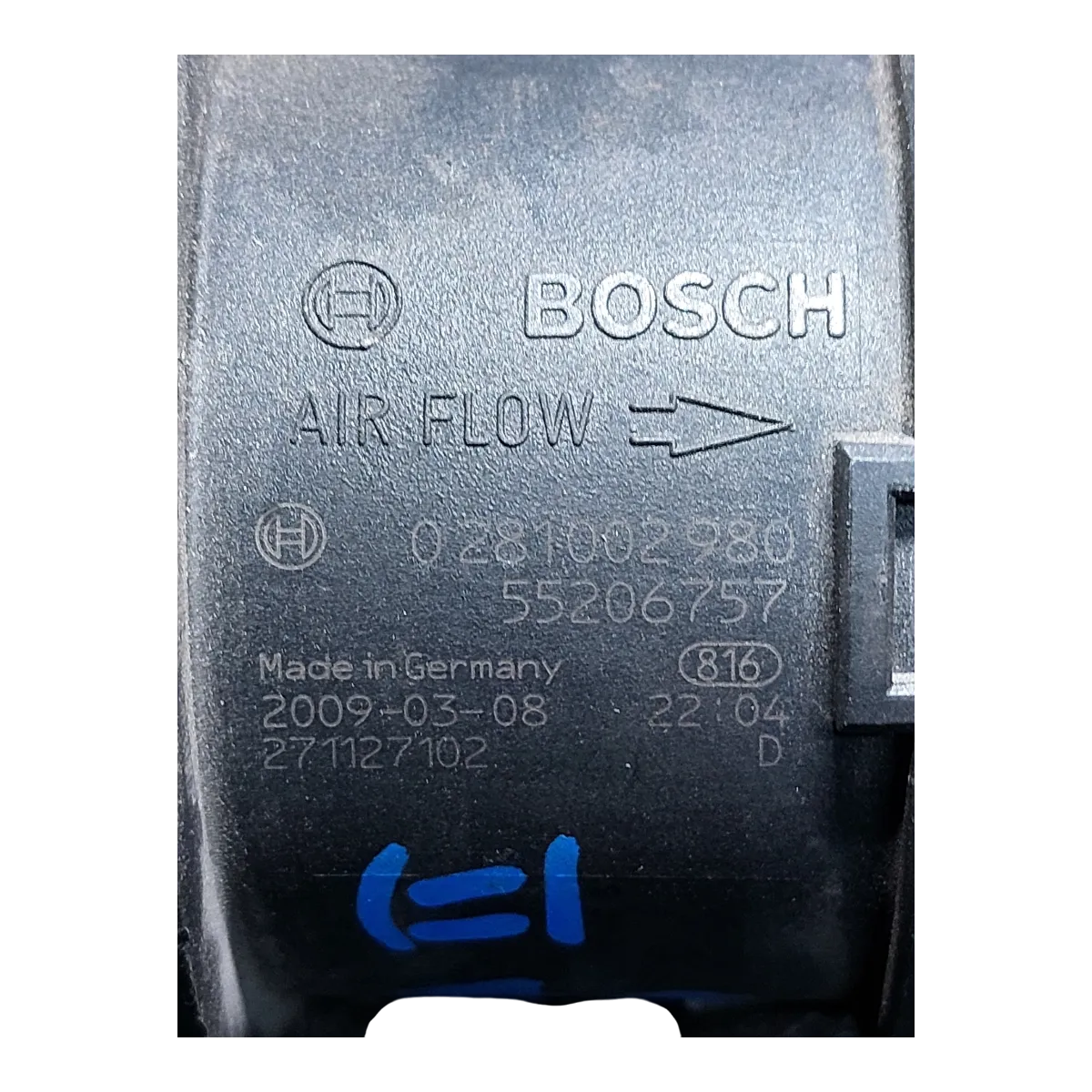 Fiat Panda III  1.3 M-jet    12-     mjerač protoka zraka   0281002980   55206757