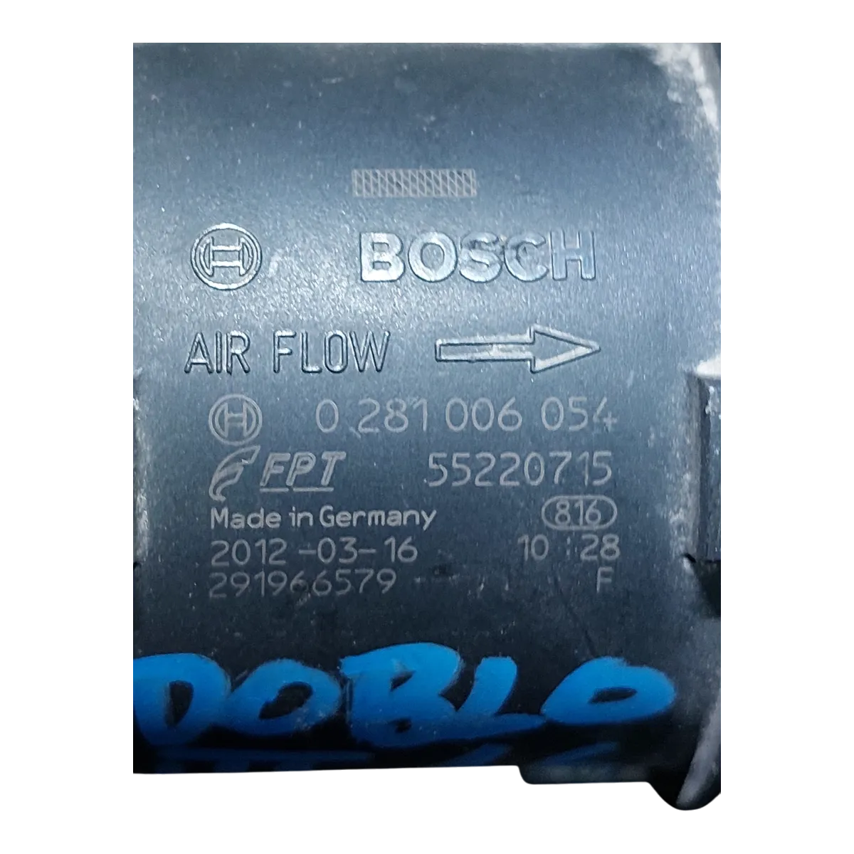 Fiat Doblo III 1.6 M-jet 10-22  mjerač protoka zraka 0281006054 55220715 55206759 71750589