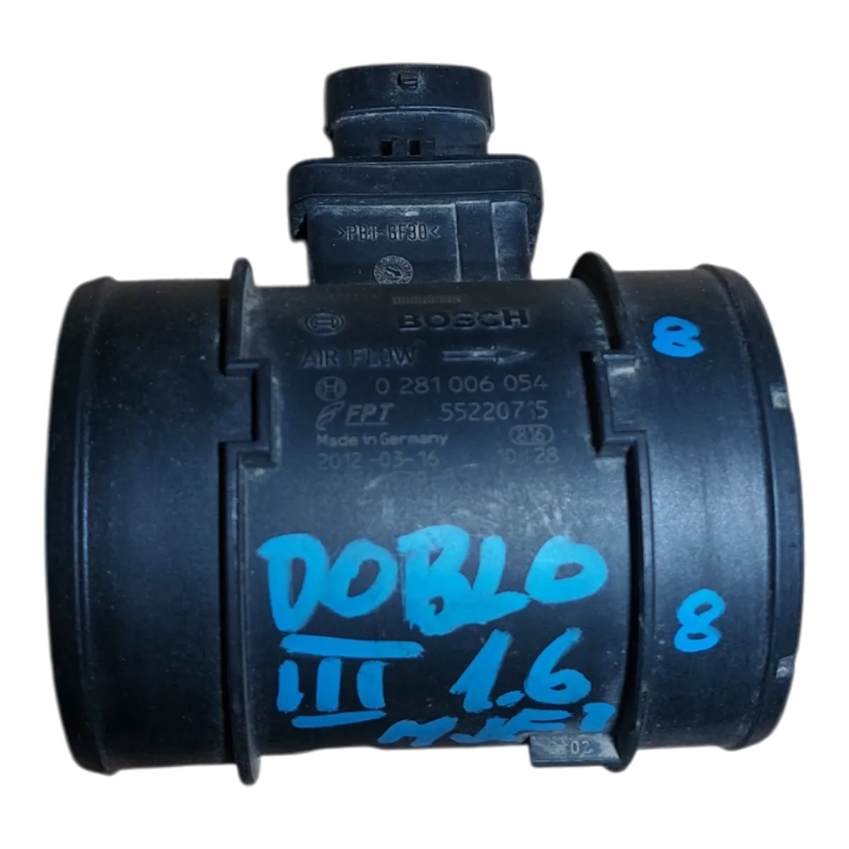 Fiat Doblo III 1.6 M-jet 10-22  mjerač protoka zraka 0281006054 55220715 55206759 71750589