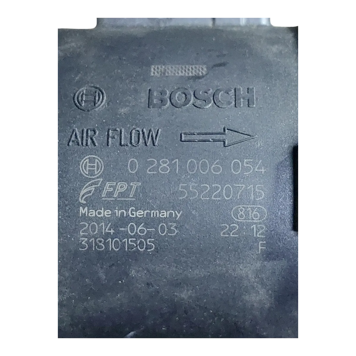 Peugeot Bipper 1.3 HDI 07-15   mjerač protoka zraka   0281006054  55220715  55206759 71750589