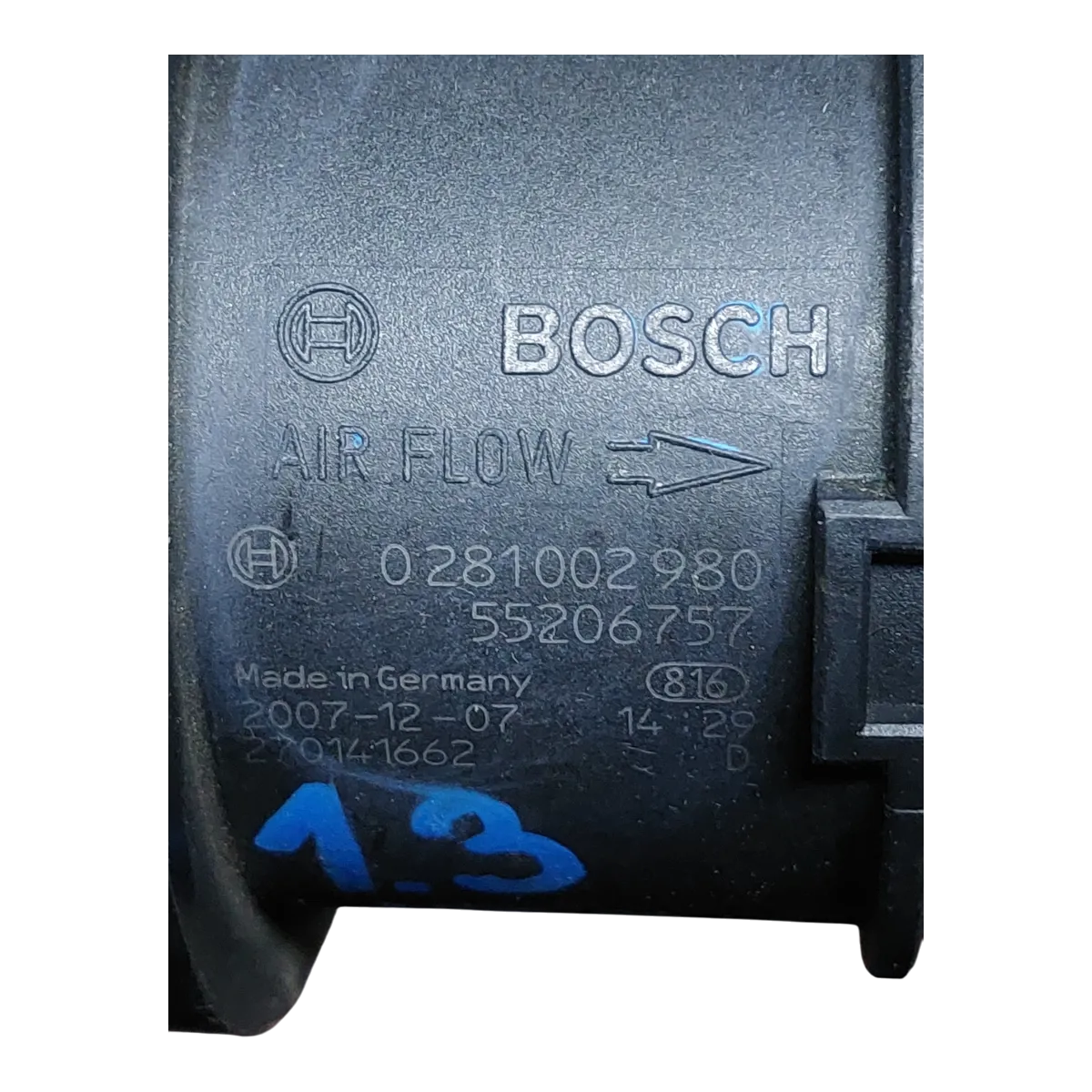 Fiat Punto Grande 1.3 JTD 05-15 mjerač protoka zraka 0281002980 51782034 51782034