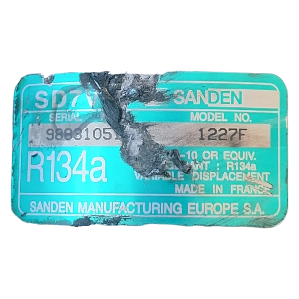 Peugeot 206  2.0 HDI  98-09   kompresor klime    SD7V16   1227F