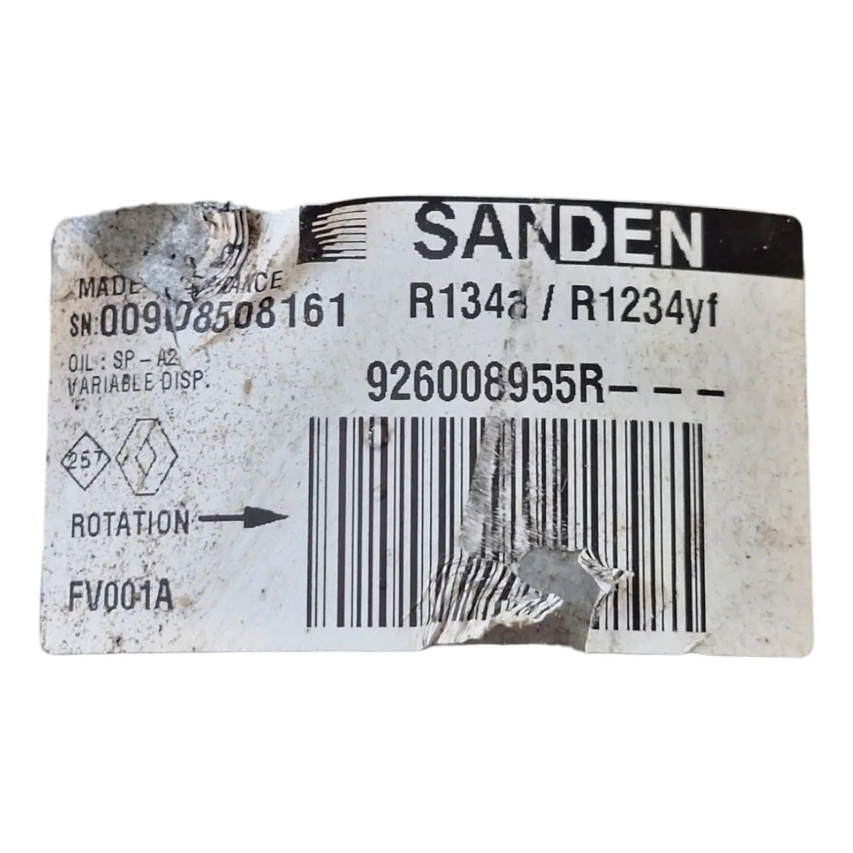 Renault Clio V  1.0 TCE  19-    kompresor klime    926008955R