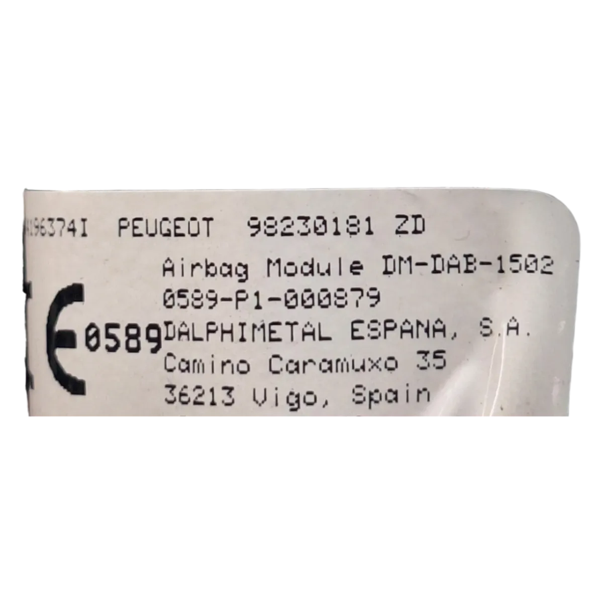 Peugeot 3008 P84   16-   airbag/zračni jastuk volana    98230181ZD