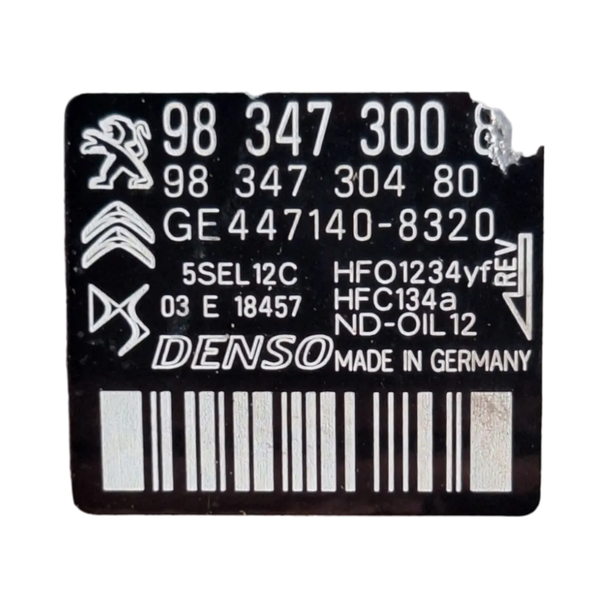 Peugeot 208 P21E  1.5 HDI 19- 24   kompresor klime    9834730080   9834730480   4472506720