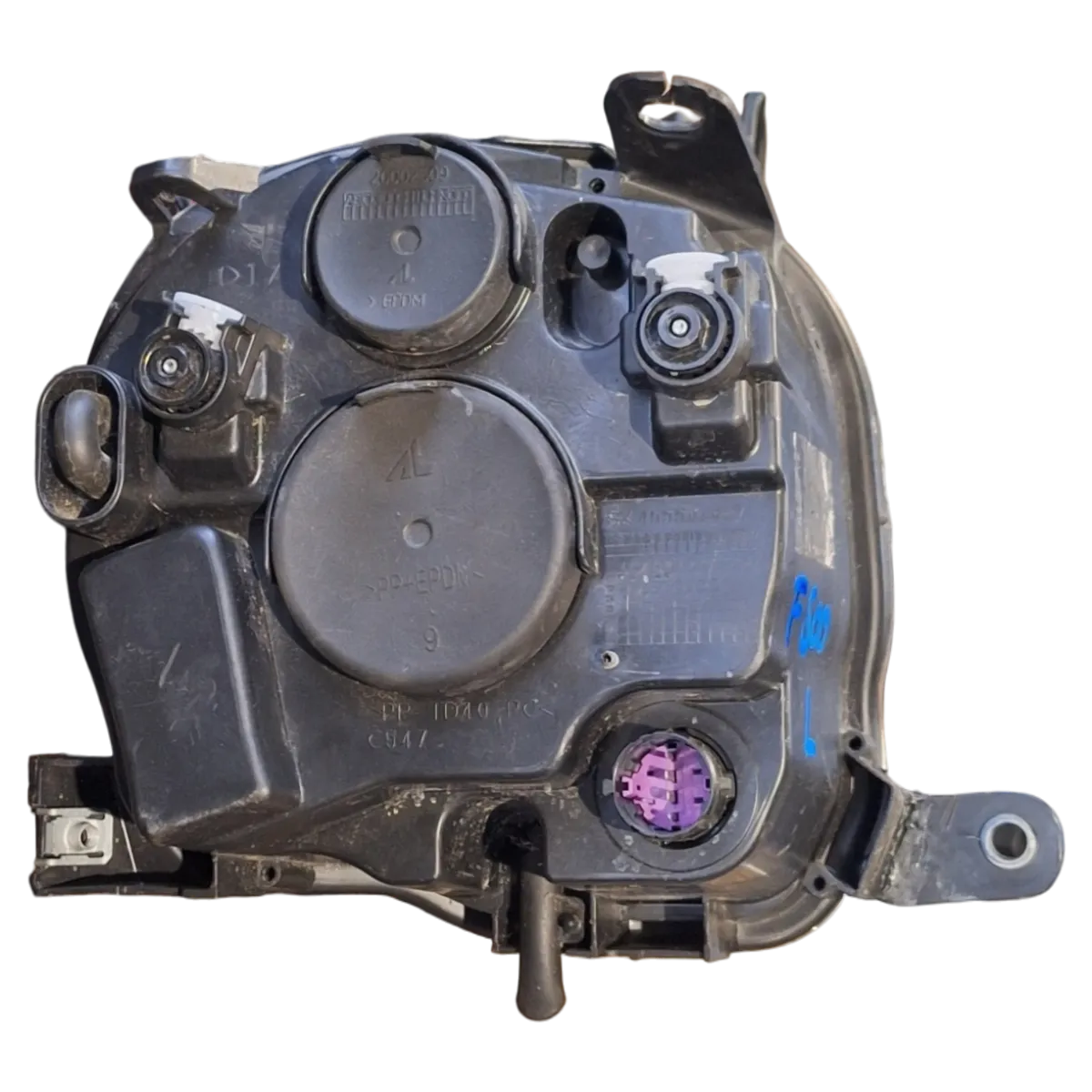 Fiat 500  07-     far prednji lijevi    45550748   puknuta kopča 1 kom, vareni nosač 1 kom