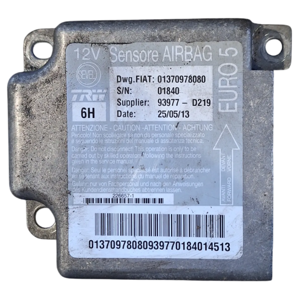 Peugeot Boxer III  06-      centrala airbaga    01370978080
