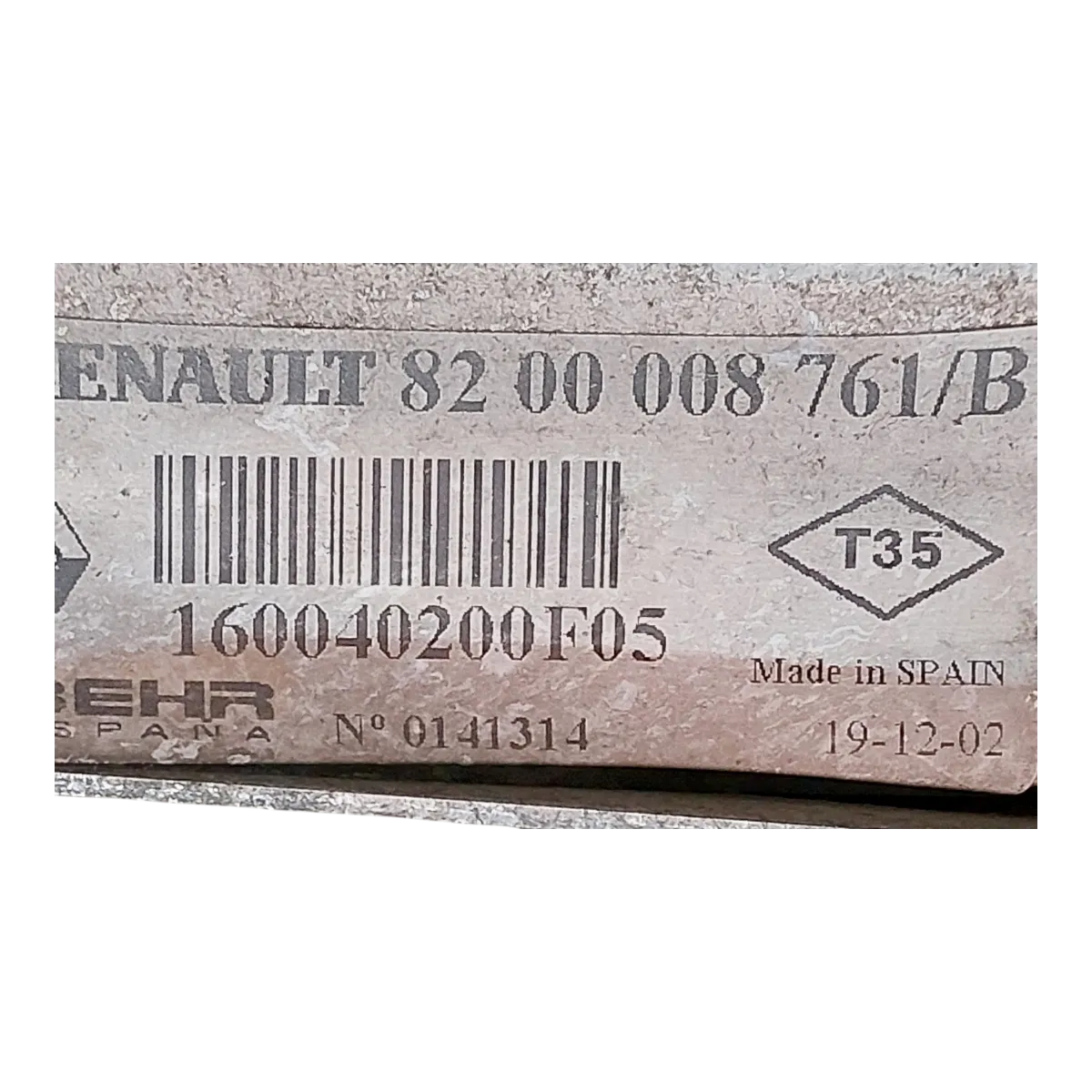 Renault Vel Satis 2.0 T  01-09   hladnjak zraka -intercooler   8200008761