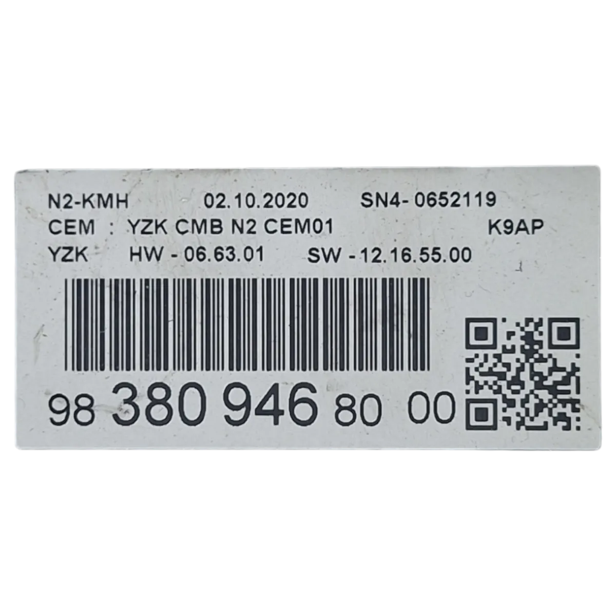 Peugeot Partner IV   18-    kilometar sat/brzinomjer    9838094680
