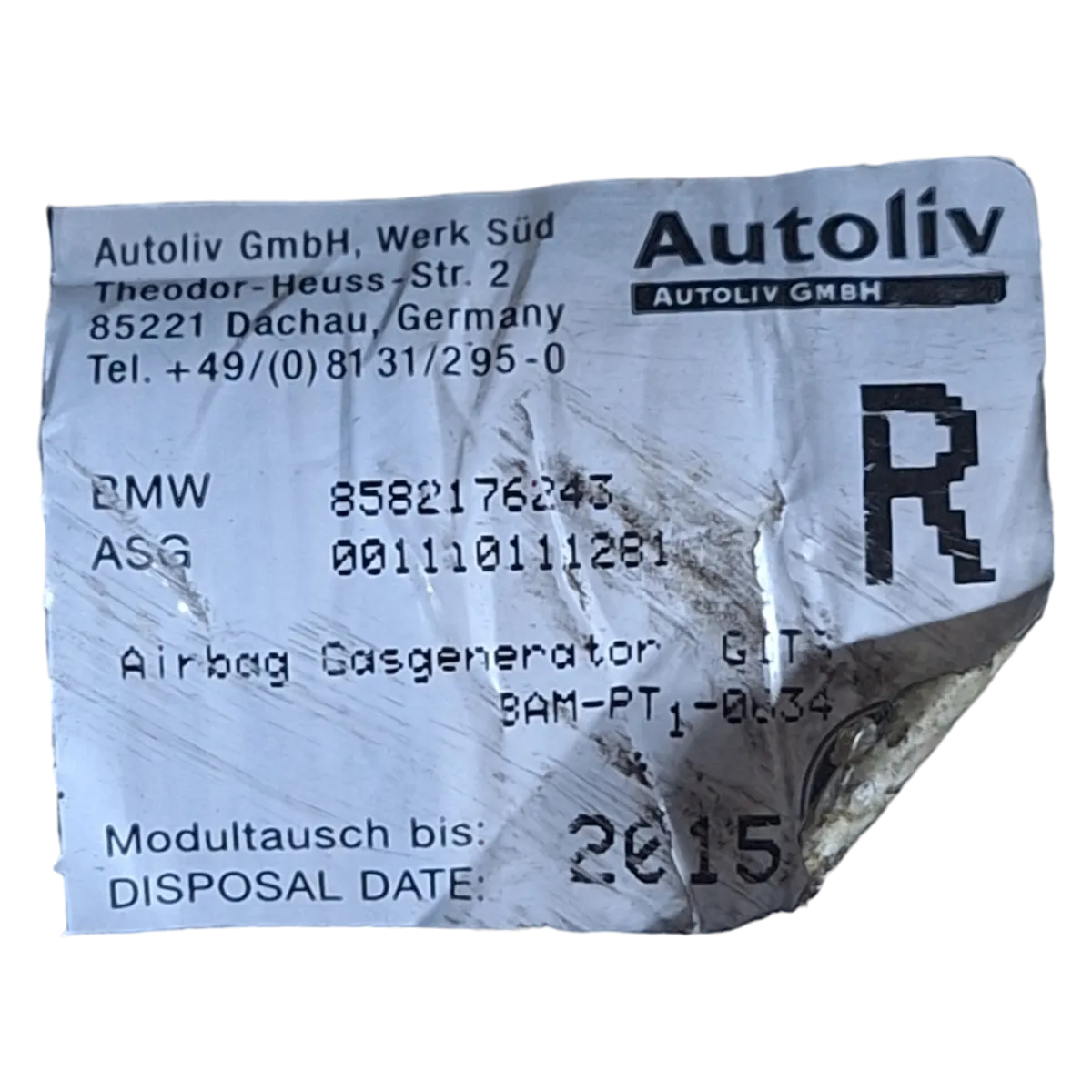 Bmw serija 5  E39    95-04     zračna zavjesa desna     8582176243