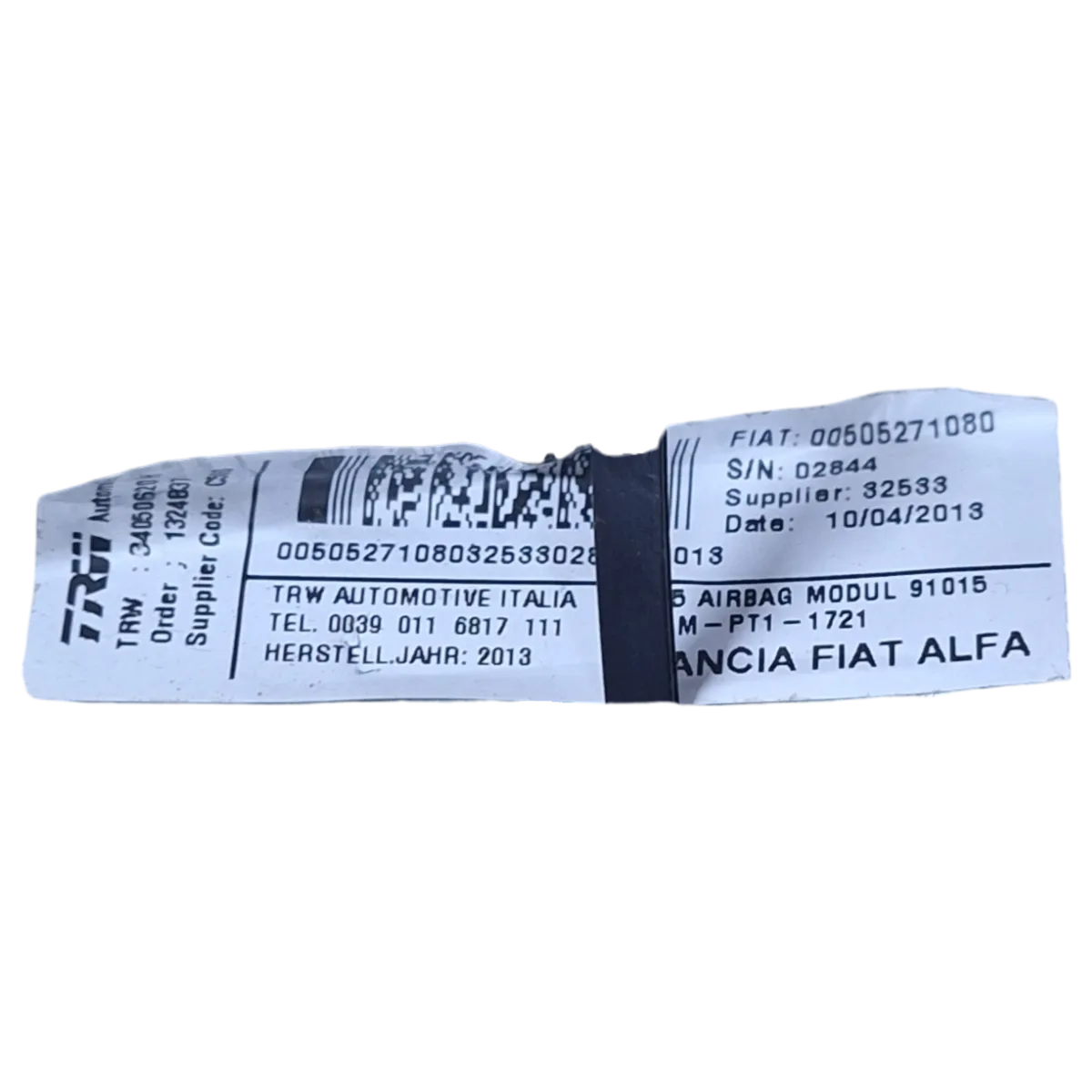 Alfa Romeo MiTo  08-18    zračna zavjesa lijeva     505271080