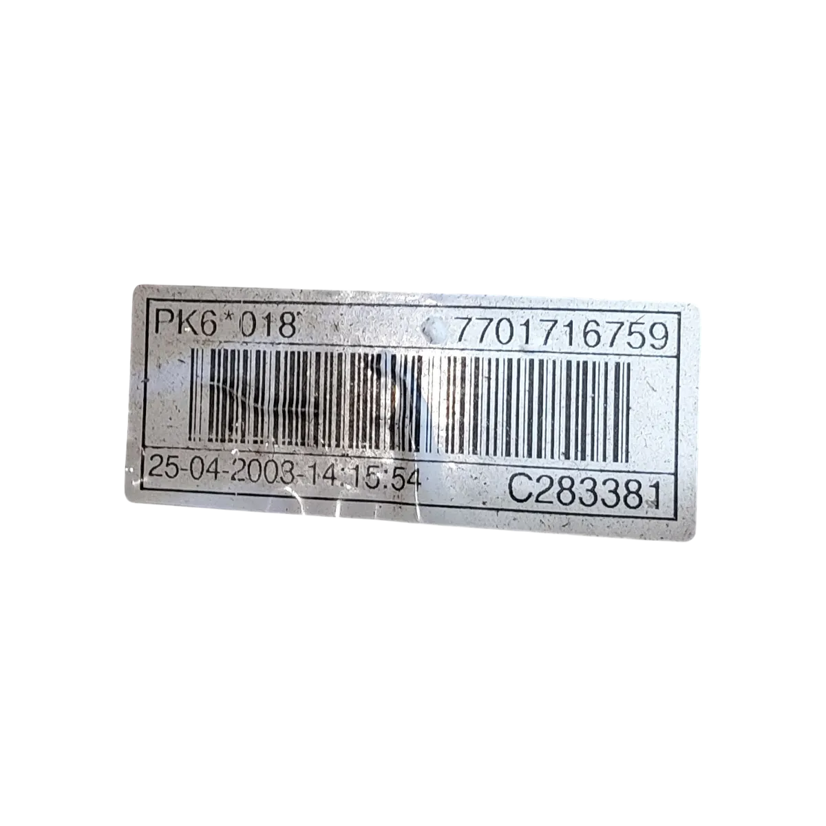 Renault Laguna II 1.9 DCI  00-08   mjenjač / getriba 6 brzina  PK6018    7701716759    65.000km