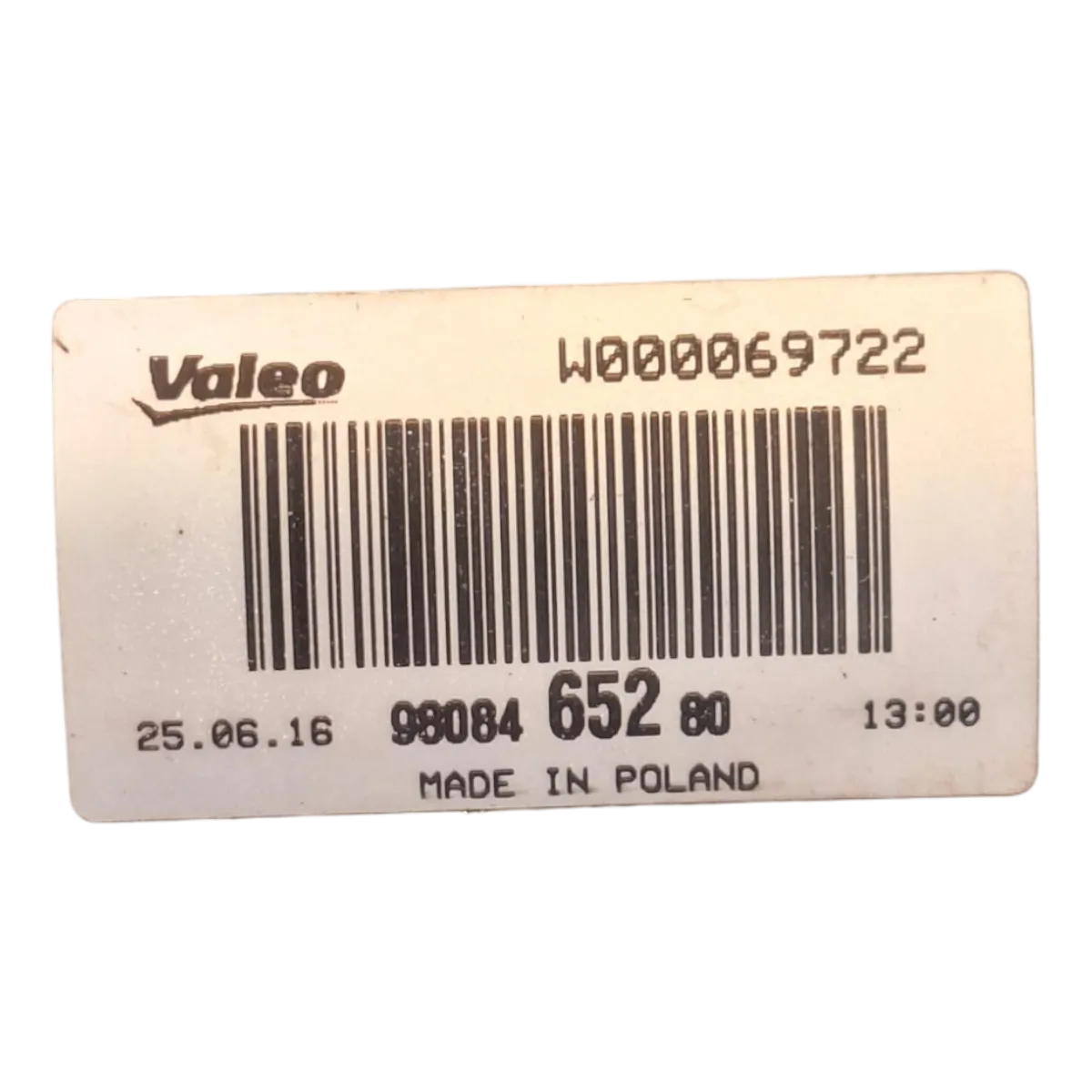 Peugeot  Expert IV  16-    škare brisača   W000067049  W000069722  9808465280