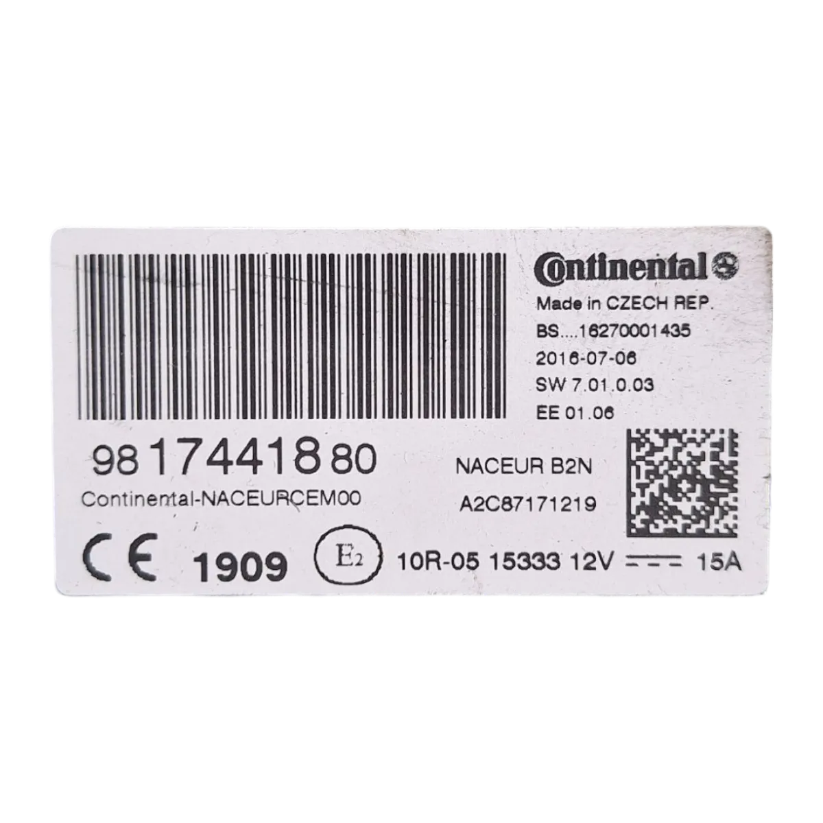 Peugeot  Expert IV  16-   radio/navigacija    9817441880   A2C87171219