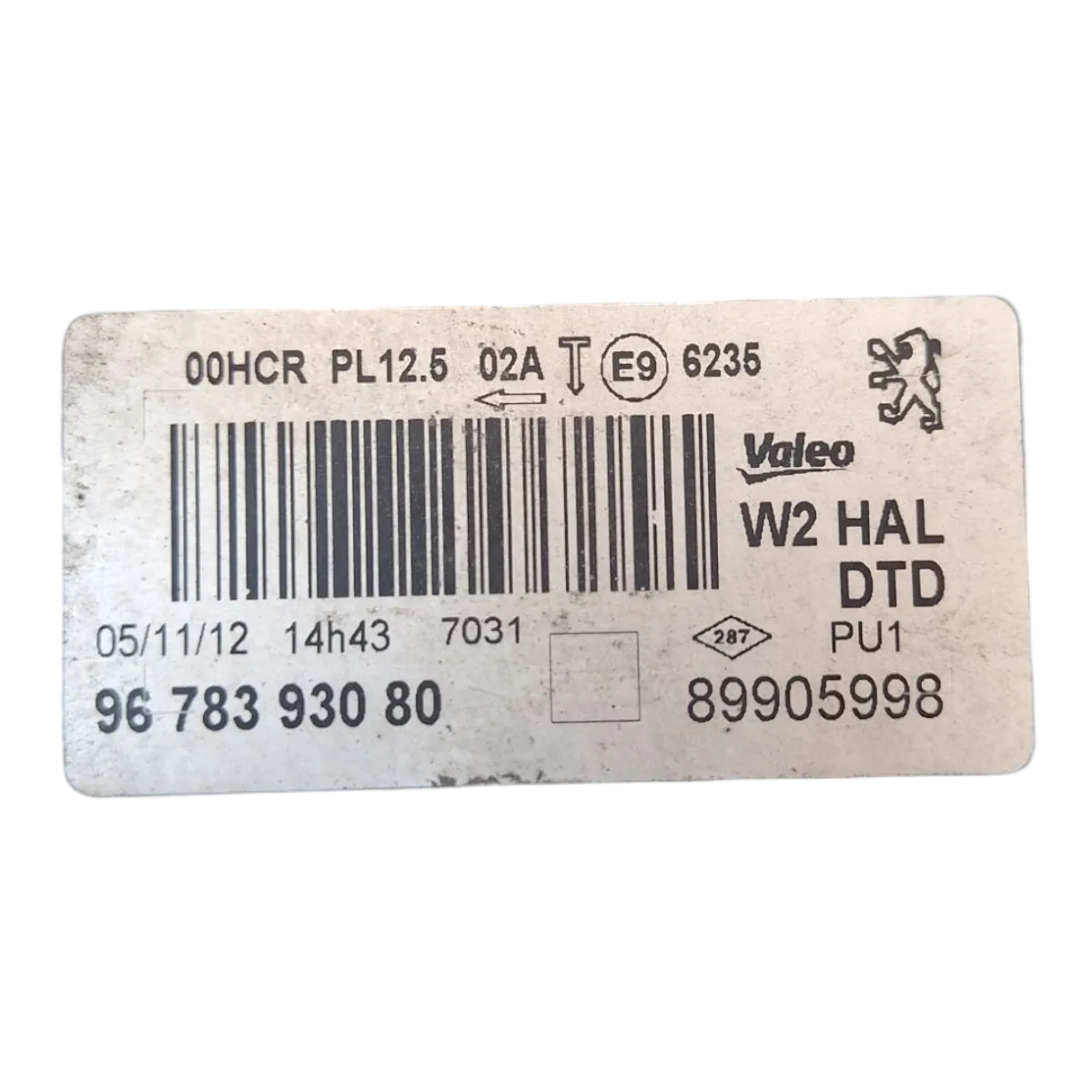 Peugeot 508  10-18  far prednji desni   9678393080