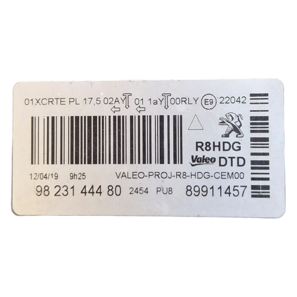 Peugeot 508 R8   18-    far prednji desni    9823144480