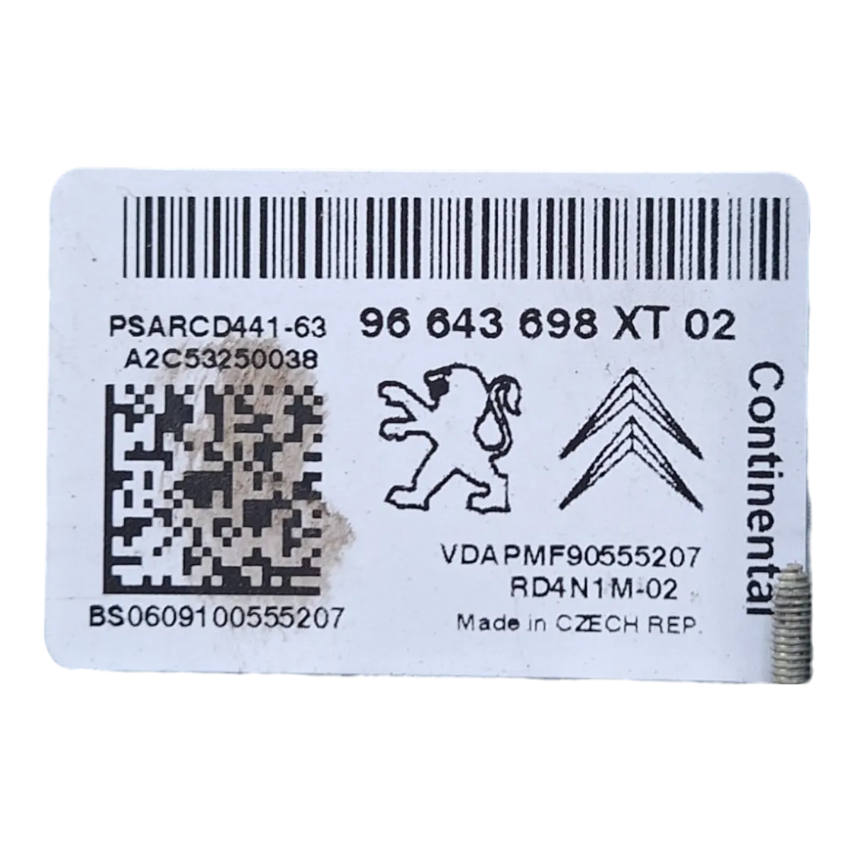 Citroen C2   03-09   CD/radio   96643698XT   A2C53250038