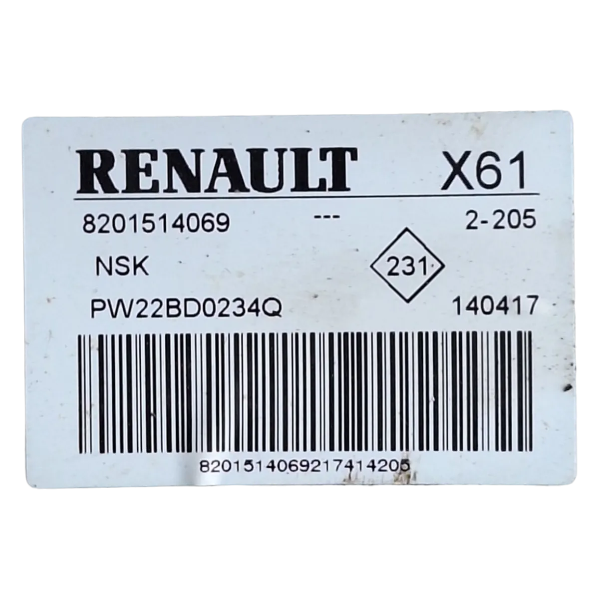 Renault Kangoo III  1.2 TCE  07-21  el. stup volana   8201514069    PW22BD0234Q