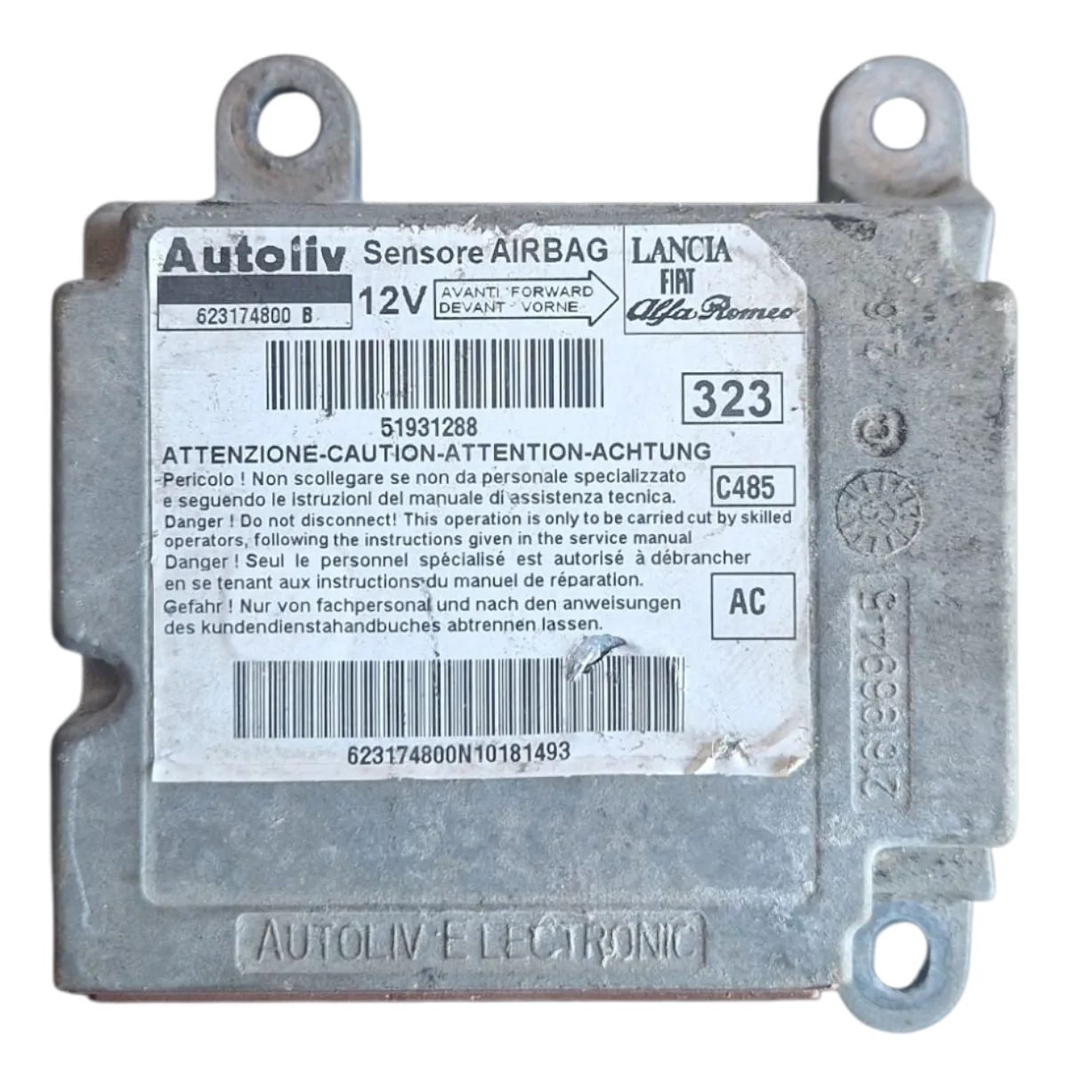 Fiat Linea   07-18  centrala airbaga   51931288   623174800