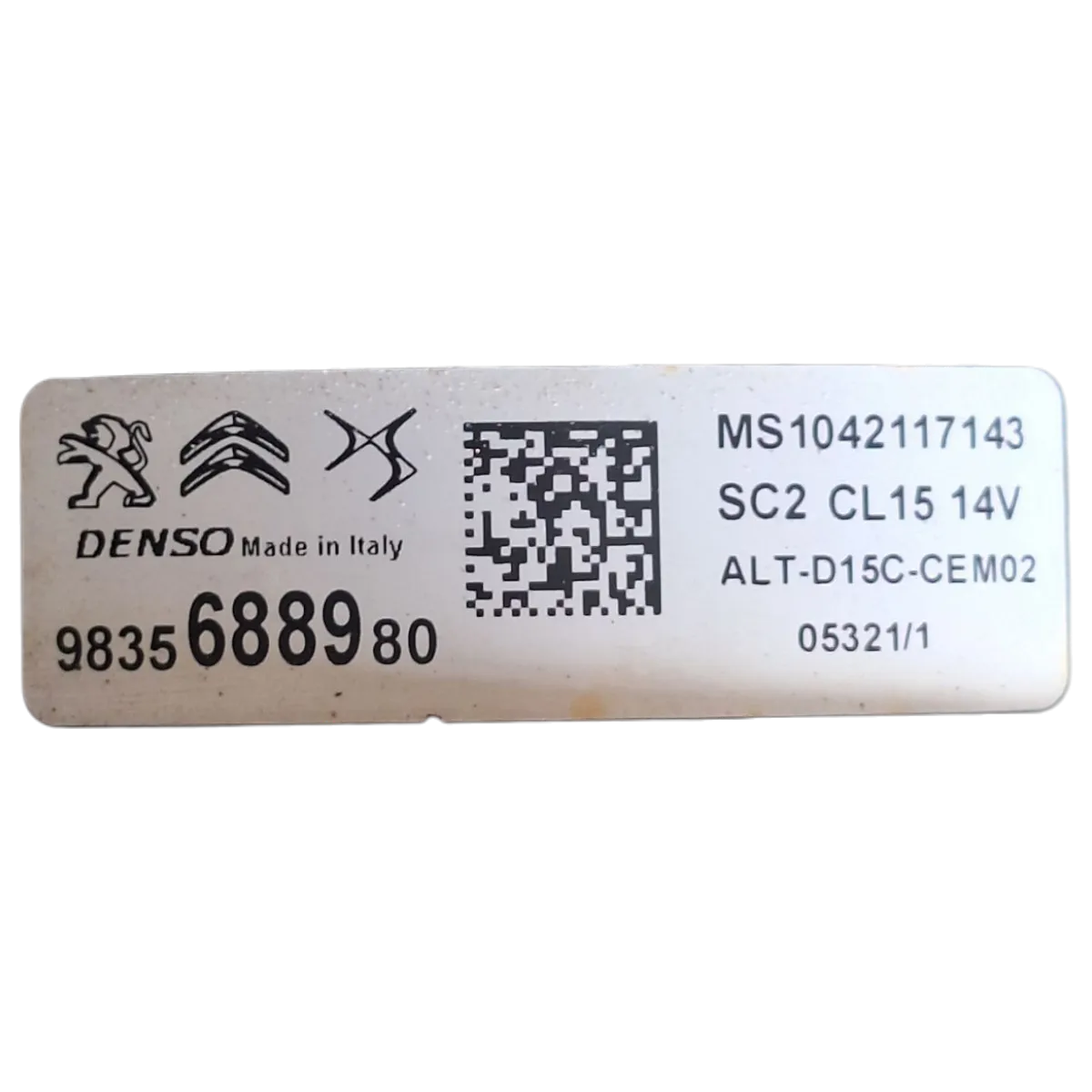 Peugeot 2008 P24  1.2 THP 19-    alternator   9835688980   MS1042117143