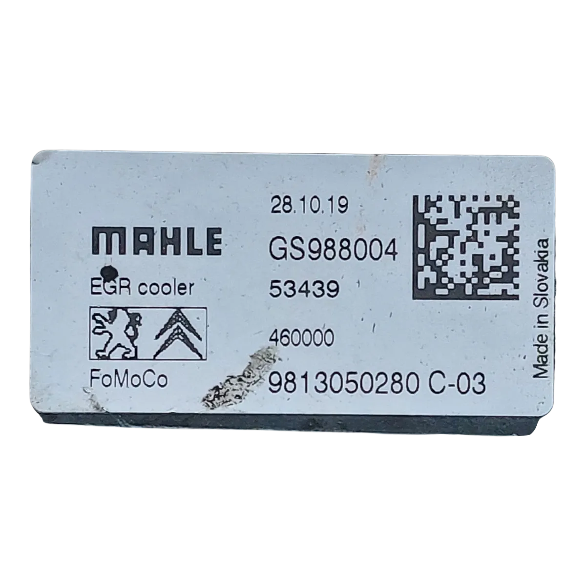 Citroen C4 Picasso Space Tourer 1.5 HDI  14-22  hladnjak EGR ventila  9813050280 GS988004