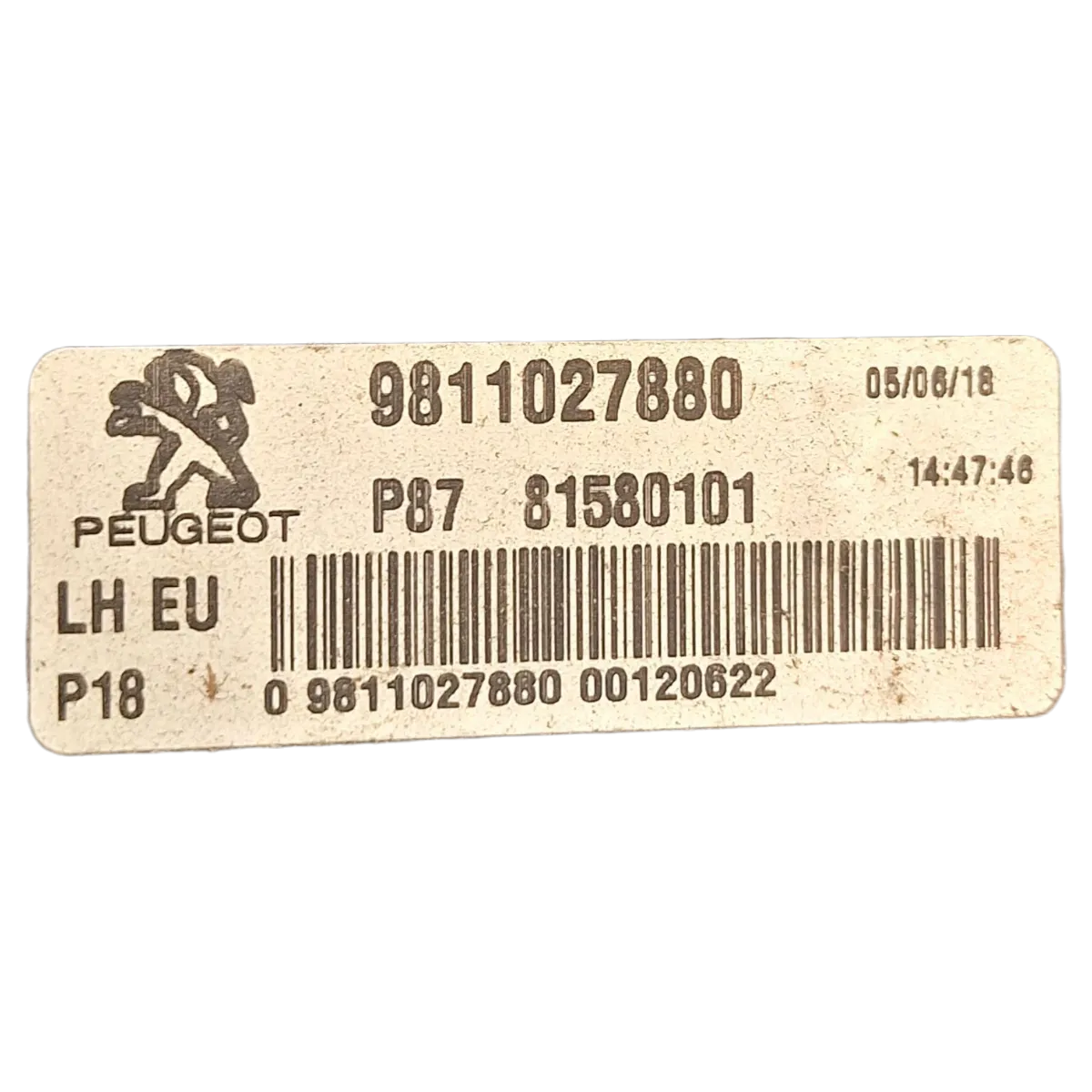 Peugeot 5008 P87   17-    lampa zadnja lijeva unutarnja    9811027880